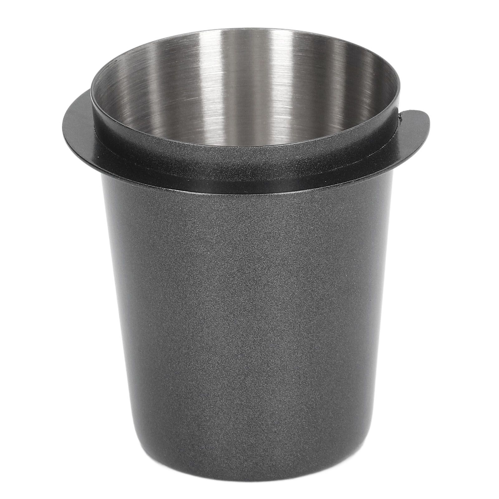 58mm Dosing Cup Stainless Steel Compatibility Polishing Coffee Dosing Cup Powder Feeder for Coffee Black - Image 1