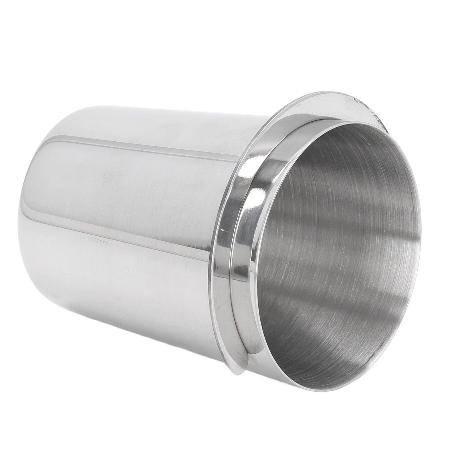 58mm Dosing Cup Stainless Steel Compatibility Polishing Coffee Dosing Cup Powder Feeder for Coffee Silver - Image 2