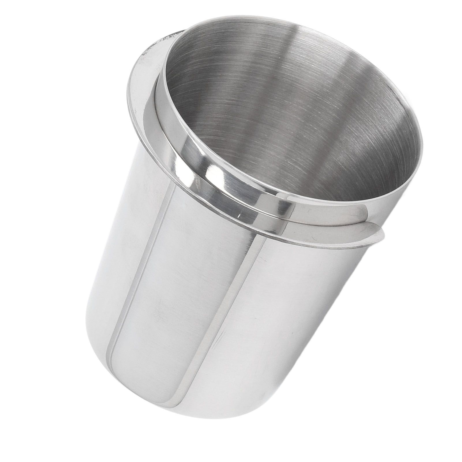 58mm Dosing Cup Stainless Steel Compatibility Polishing Coffee Dosing Cup Powder Feeder for Coffee Silver - Image 4