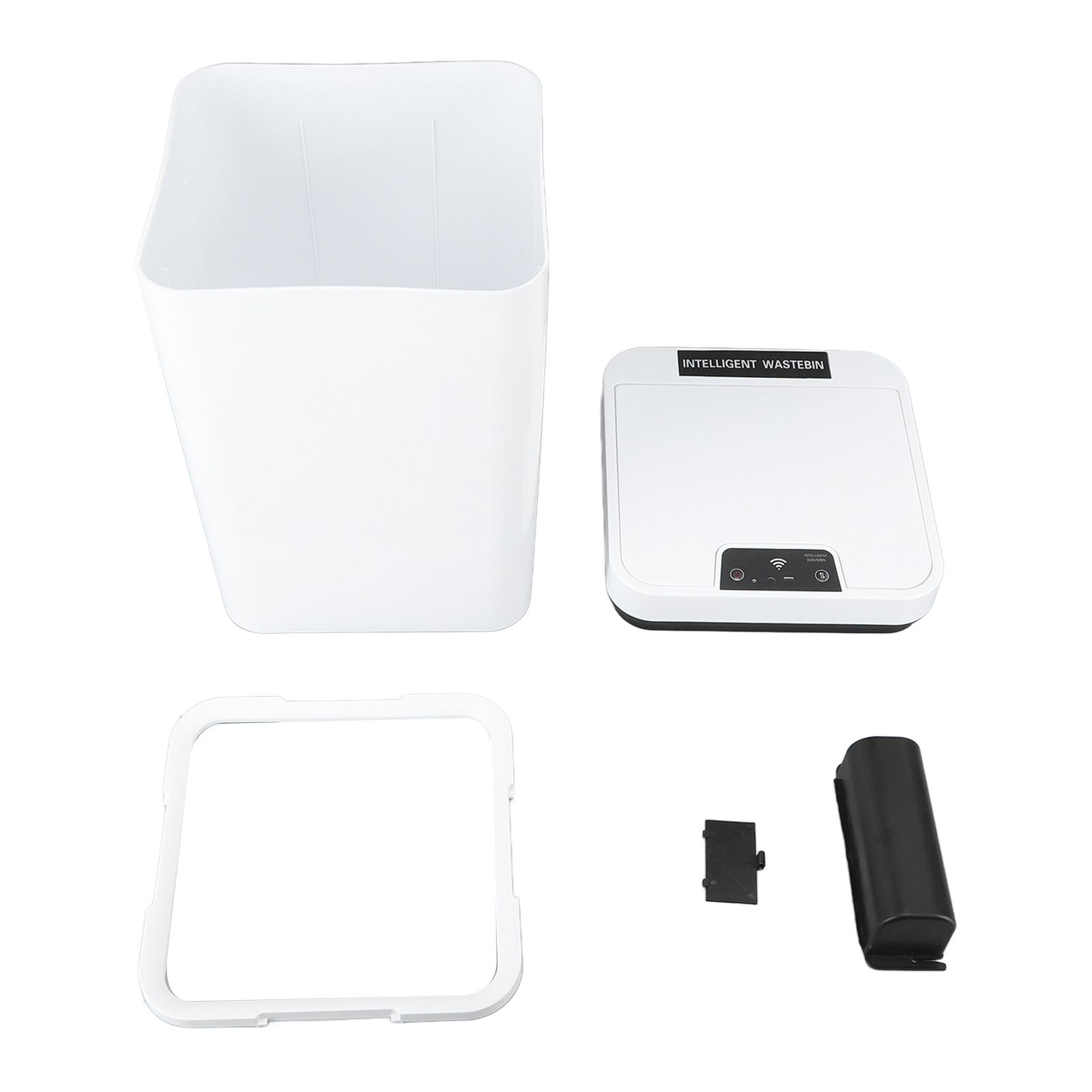 Smart Trash Can 18L PP Plastic Motion Sensor Battery Type Automatic Touchless Garbage Bin for Bathroom Hotel Office - Image 1