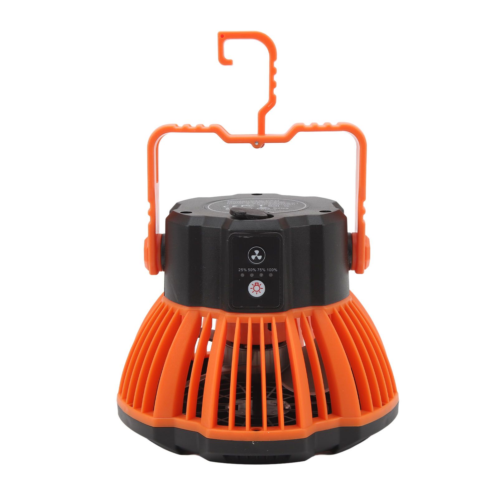 Outdoor Tent Fan Remote Control Hangable Fan with LED Light Battery Operated USB Rechargeable Fan for Hiking BBQ Travel Fishing - Image 8