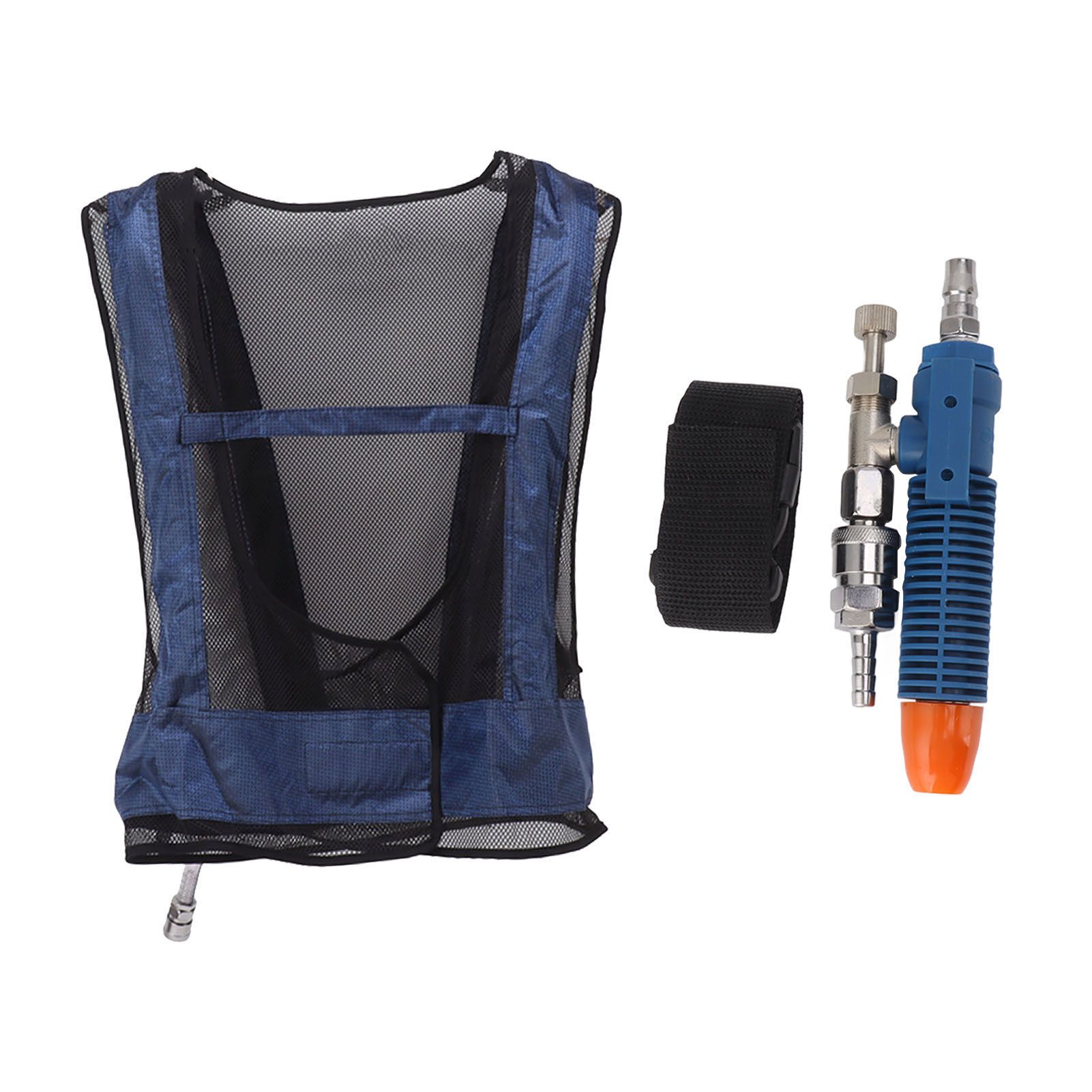 Air Conditioner Waistcoat Reduce Temperature Compressed Air Cooling Welding Vest with Belt Free Size - Image 1