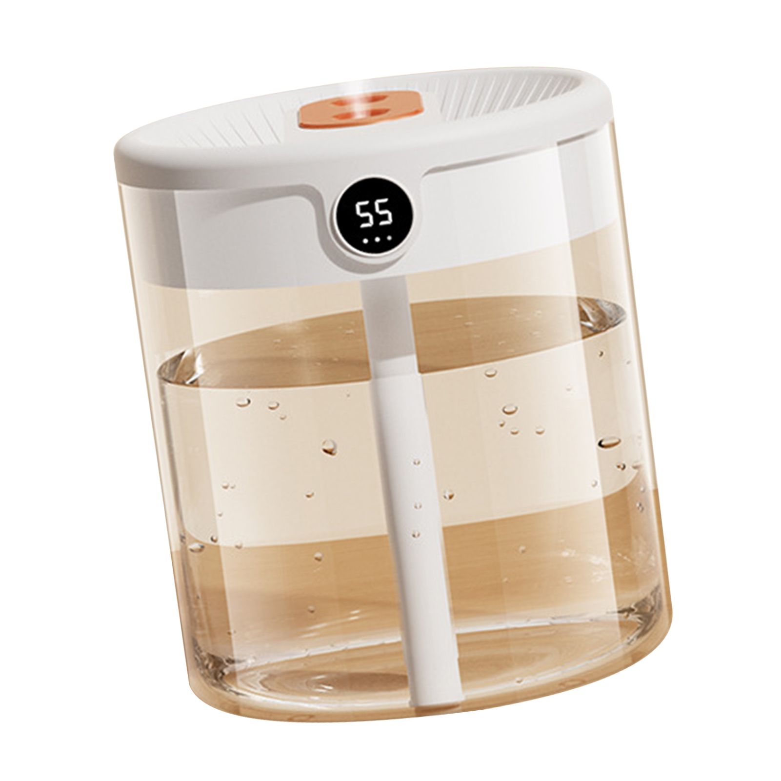 2L Double Nozzle Air Humidifier USB Double Jet Humidifier with LCD Humidity Display Large Capacity Aroma Oil Diffuser for Home Bedroom White - Image 4