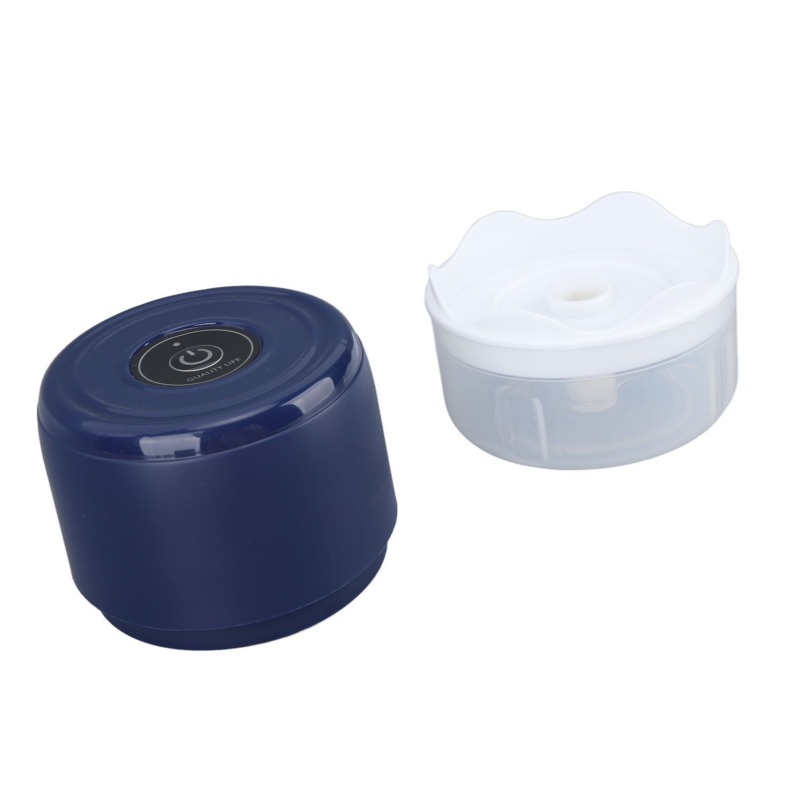 Electric Garlic Chopper Mini Cordless Waterproof Portable Food Processor for Onions Ginger Camping 100ml USB Charging 5V Blue - Image 2