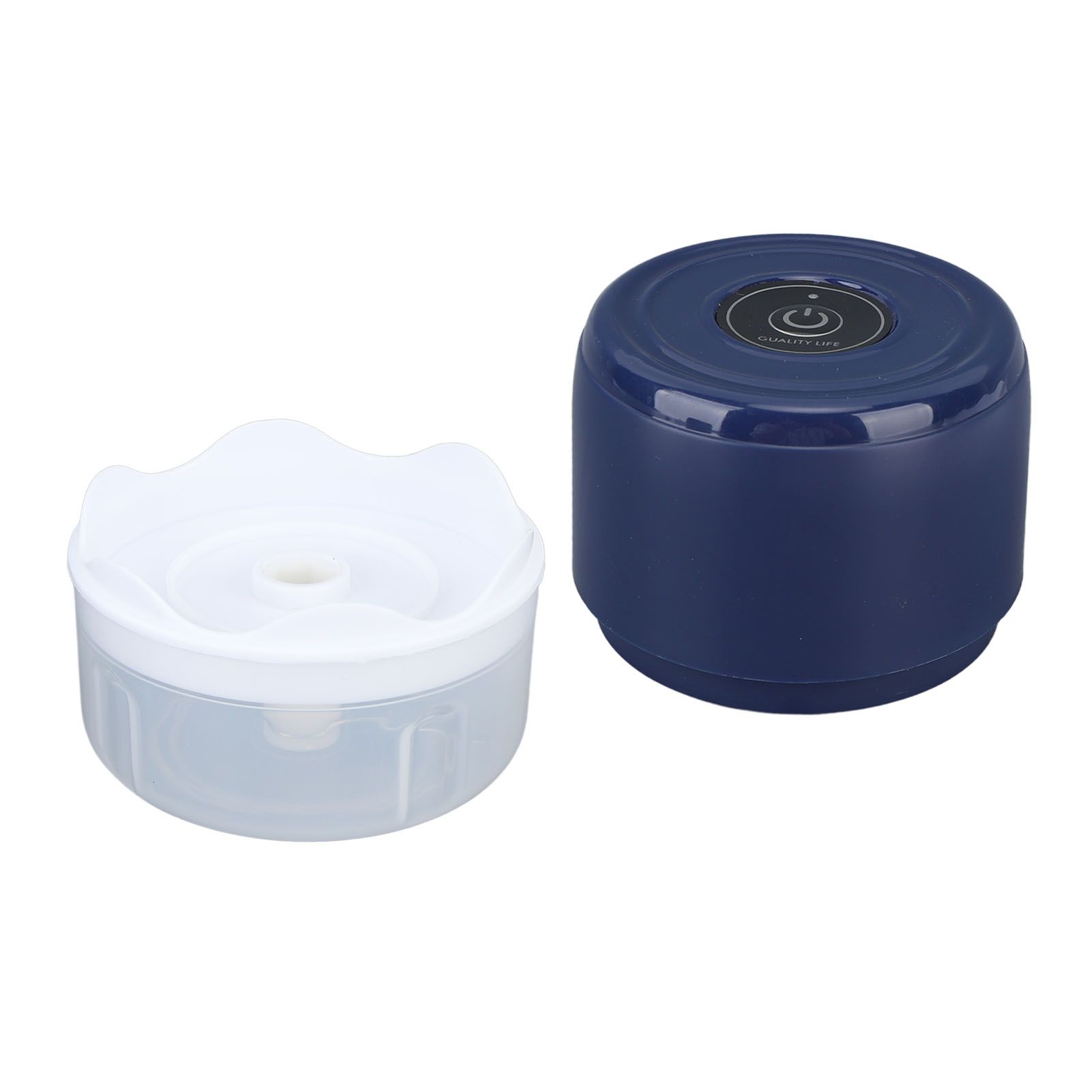 Electric Garlic Chopper Mini Cordless Waterproof Portable Food Processor for Onions Ginger Camping 100ml USB Charging 5V Blue - Image 3