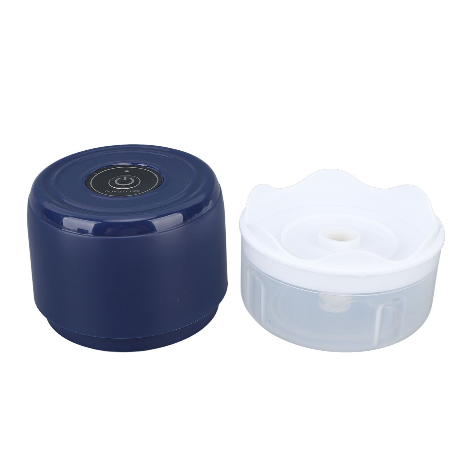 Electric Garlic Chopper Mini Cordless Waterproof Portable Food Processor for Onions Ginger Camping 100ml USB Charging 5V Blue - Image 4