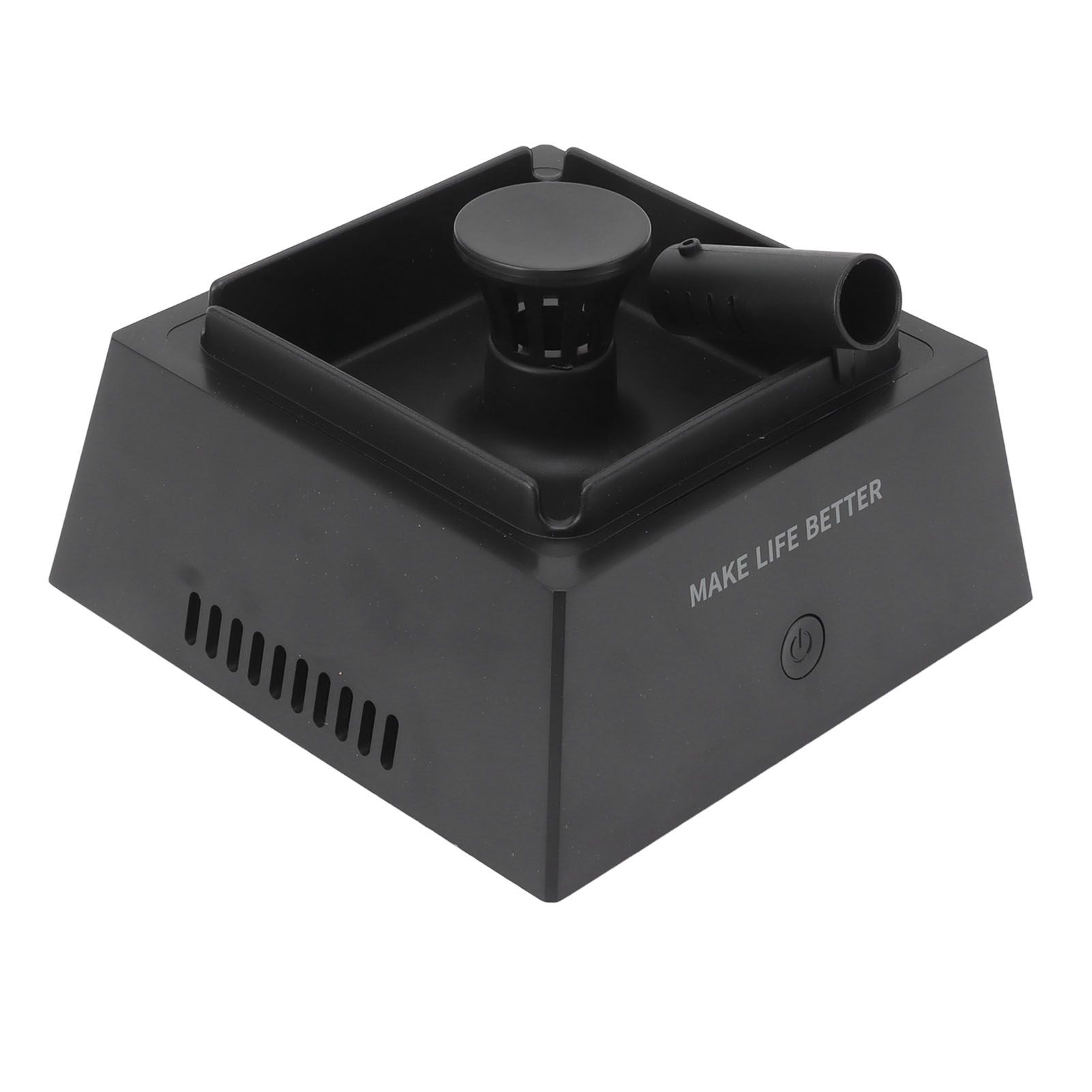Smokeless Ashtray ABS Multifunctional Electronic USB Rechargeable Ash Tray for Home and Office Black - Image 3
