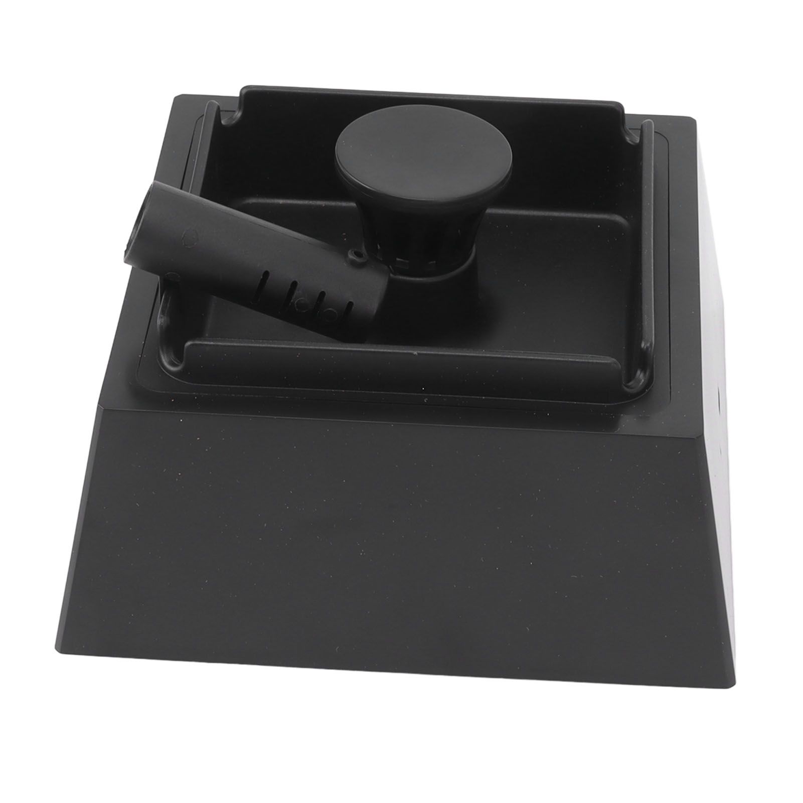 Smokeless Ashtray ABS Multifunctional Electronic USB Rechargeable Ash Tray for Home and Office Black - Image 5