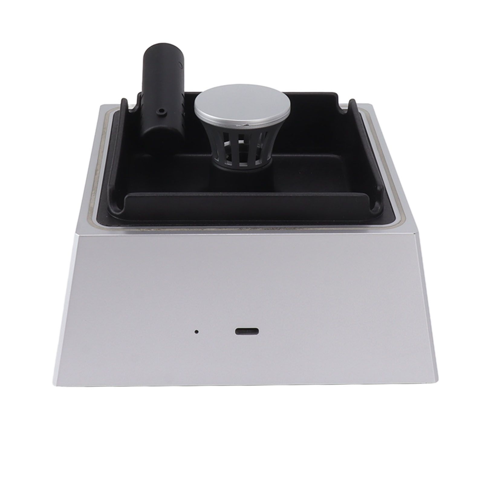 Air Purifier for Bedroom Home Air Purifiers for Desktop Office with Cigarette Holder Small Air Cleaner 2 Speed Remove Smoke Silver - Image 6