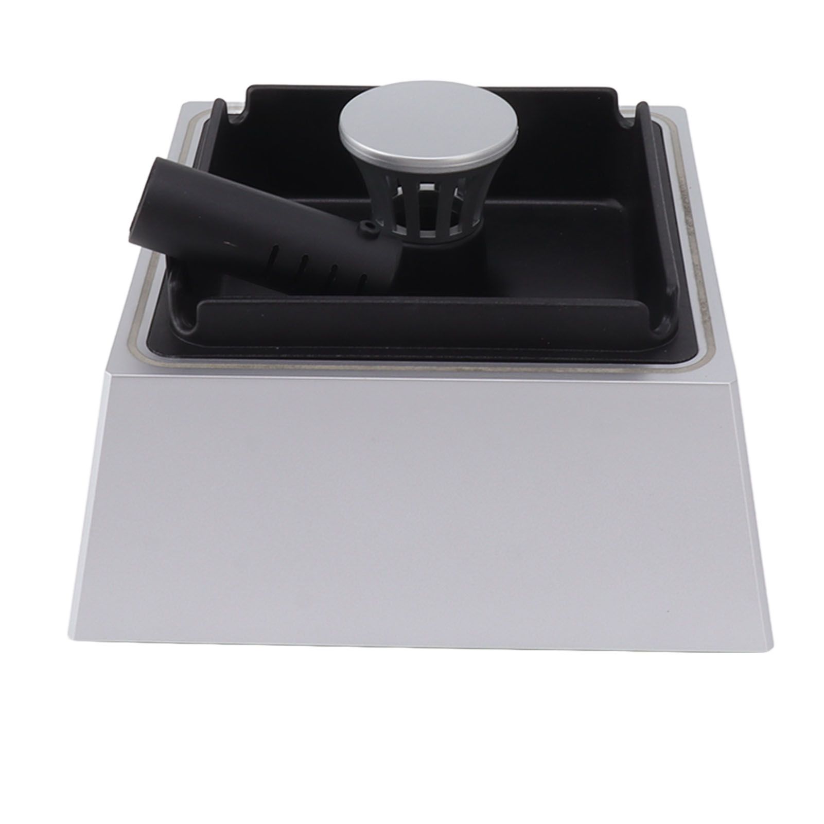 Air Purifier for Bedroom Home Air Purifiers for Desktop Office with Cigarette Holder Small Air Cleaner 2 Speed Remove Smoke Silver - Image 7