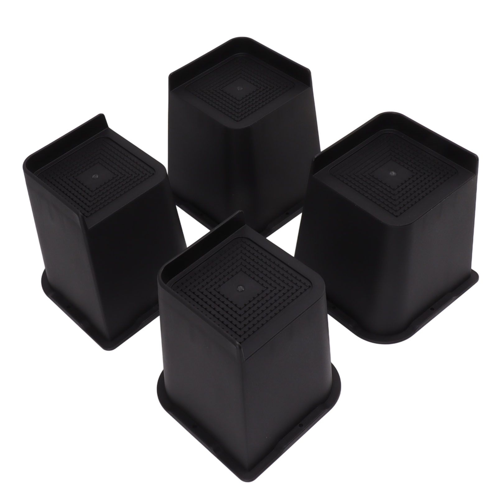 4Pcs Furniture Riser 6in Heavy Duty Slip Proof ABS Bed Rise Lift Block for Chair Sofa - Image 3
