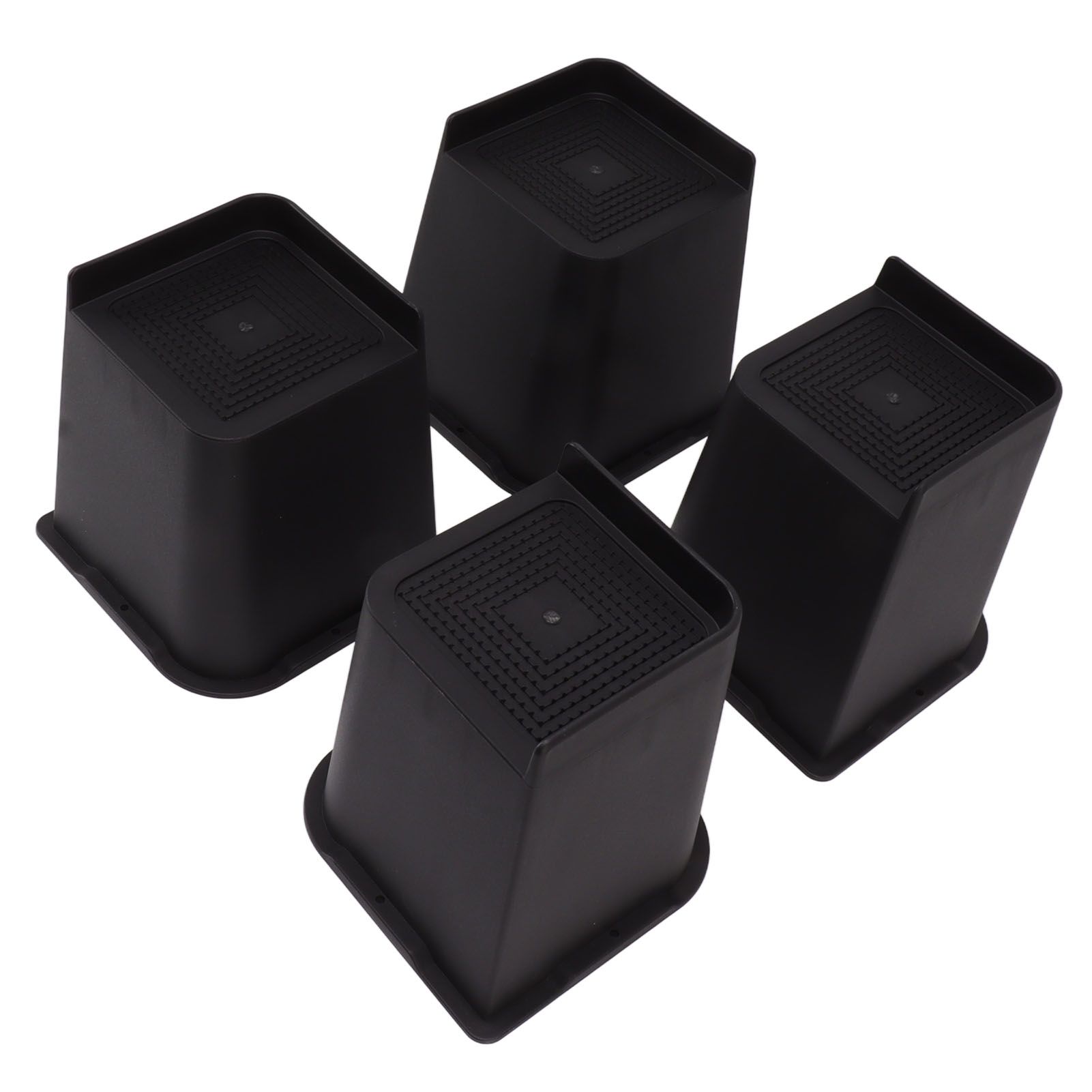 4Pcs Furniture Riser 6in Heavy Duty Slip Proof ABS Bed Rise Lift Block for Chair Sofa - Image 4