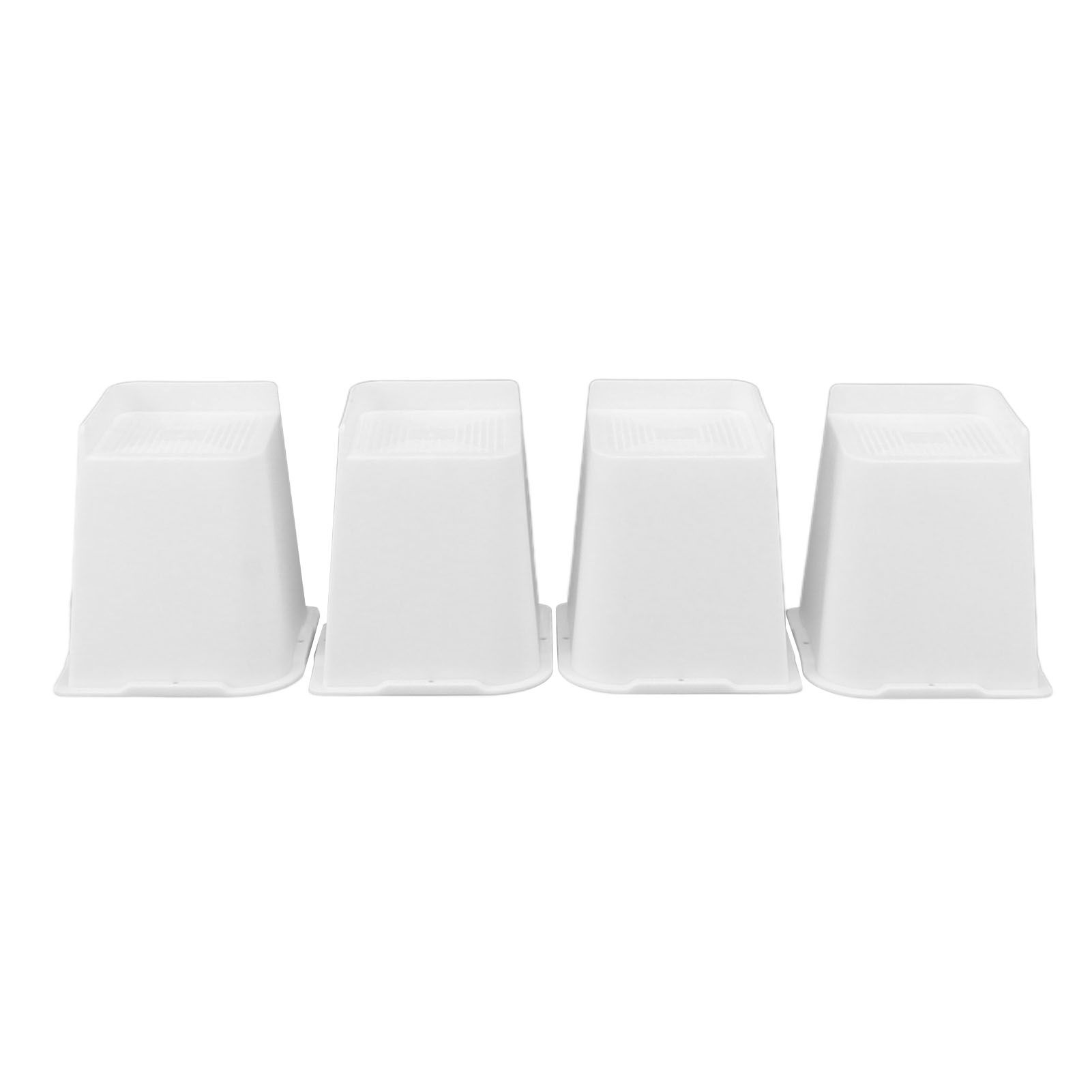 4 Pcs Furniture Risers 6 Inch Raise Trapezoid L Shape Top Anti Slip Bed Sofa Risers Furniture Leg Extender - Image 1