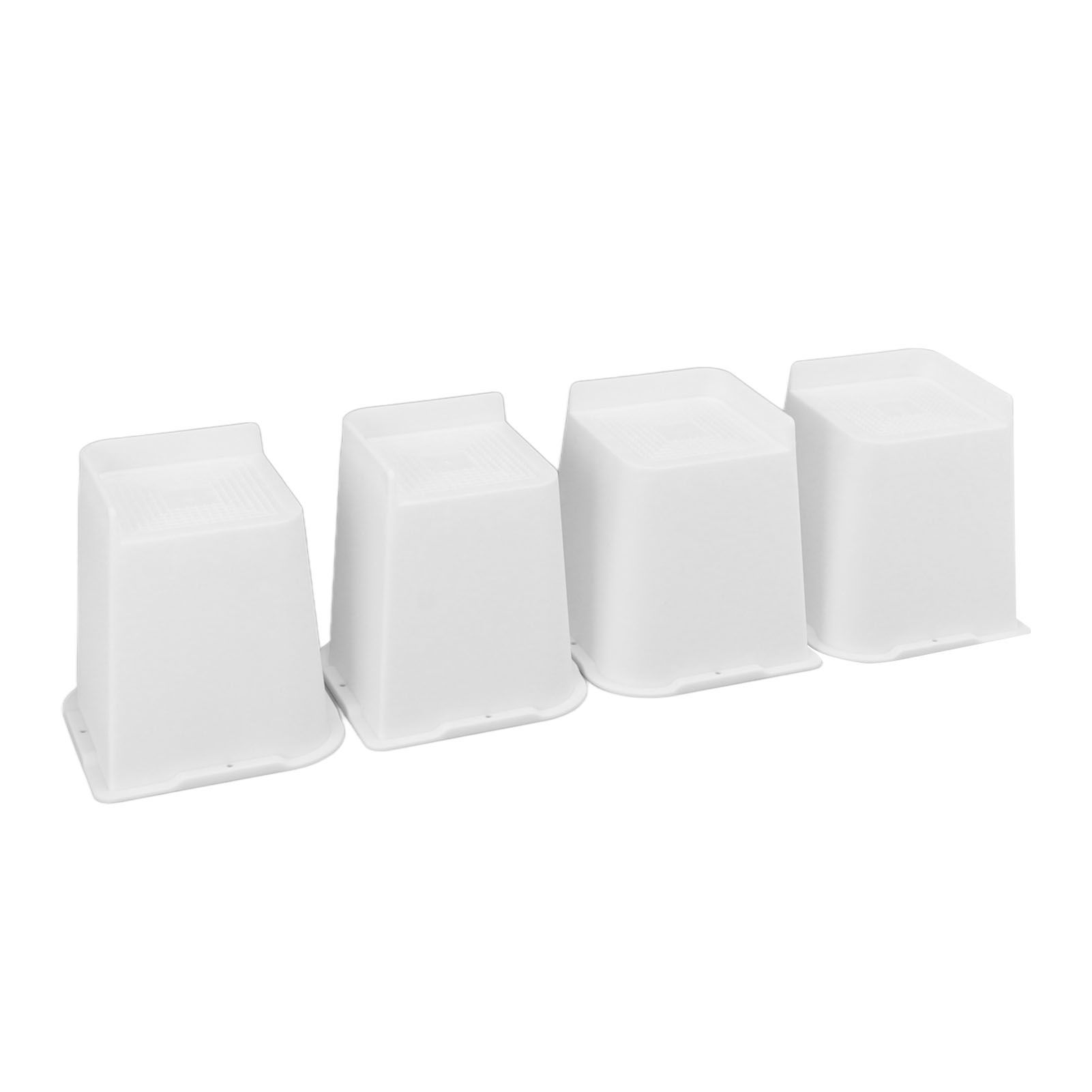 4 Pcs Furniture Risers 6 Inch Raise Trapezoid L Shape Top Anti Slip Bed Sofa Risers Furniture Leg Extender - Image 3