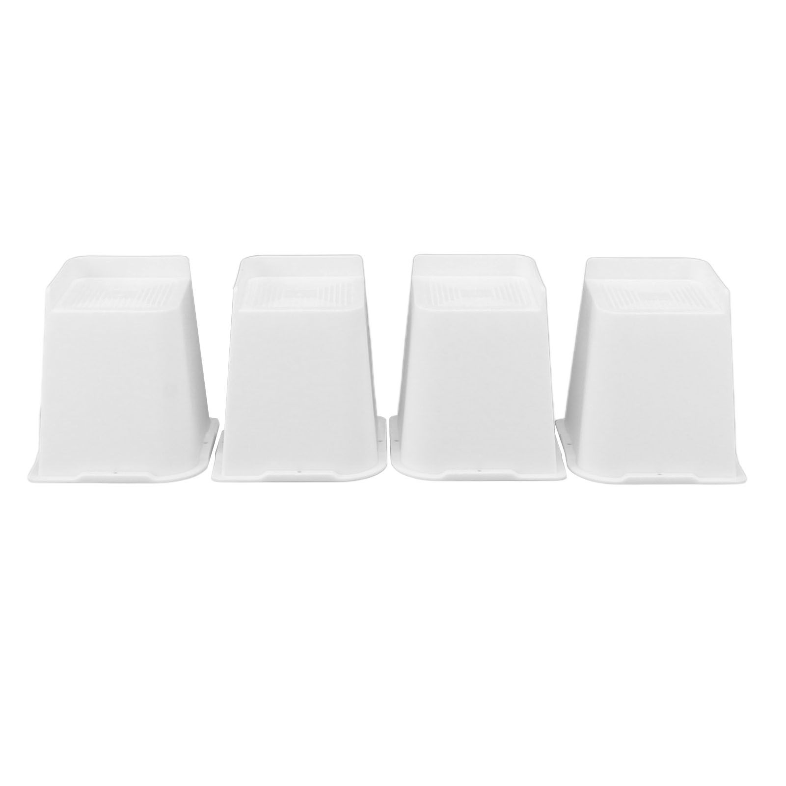 4 Pcs Furniture Risers 6 Inch Raise Trapezoid L Shape Top Anti Slip Bed Sofa Risers Furniture Leg Extender - Image 4