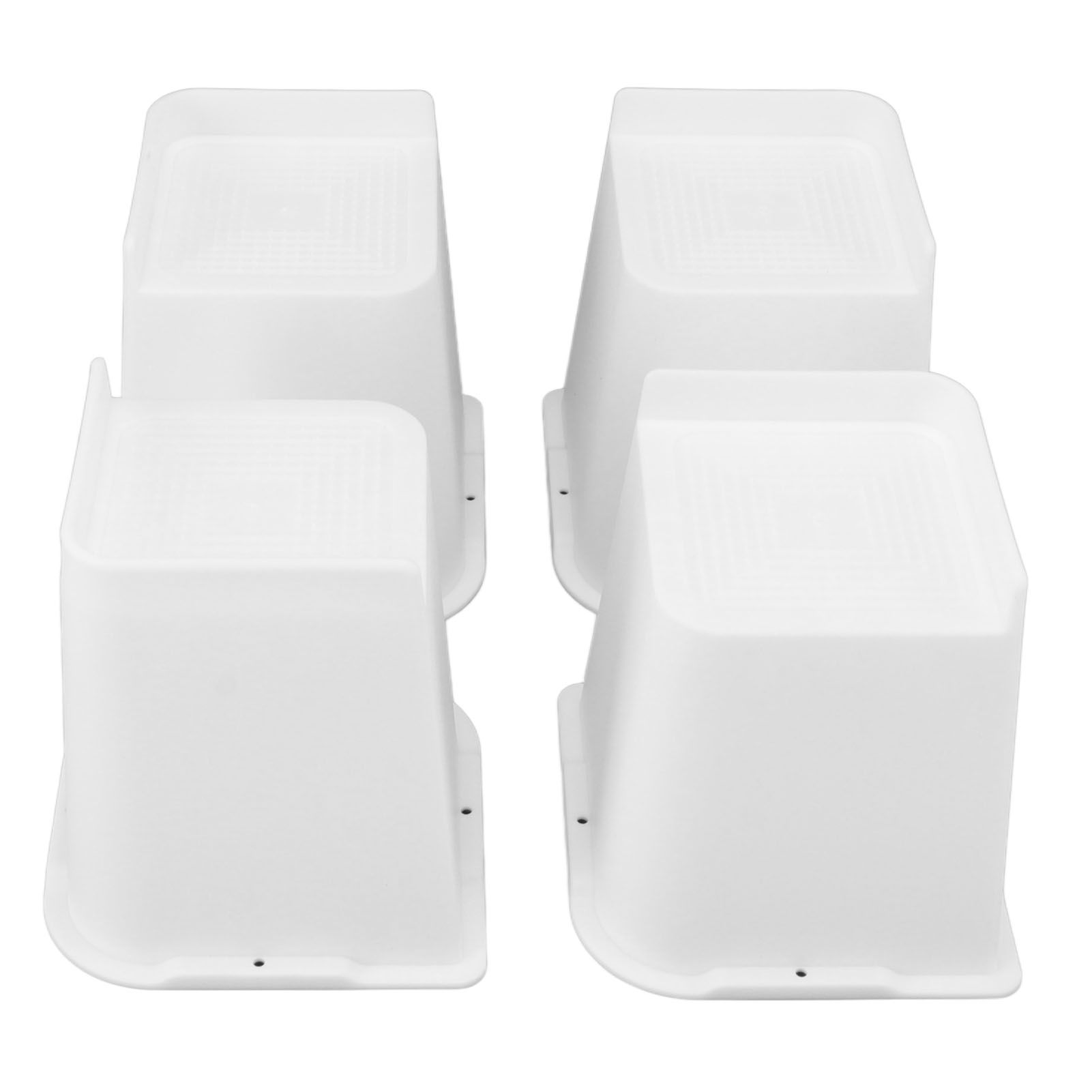 4 Pcs Furniture Risers 6 Inch Raise Trapezoid L Shape Top Anti Slip Bed Sofa Risers Furniture Leg Extender - Image 6