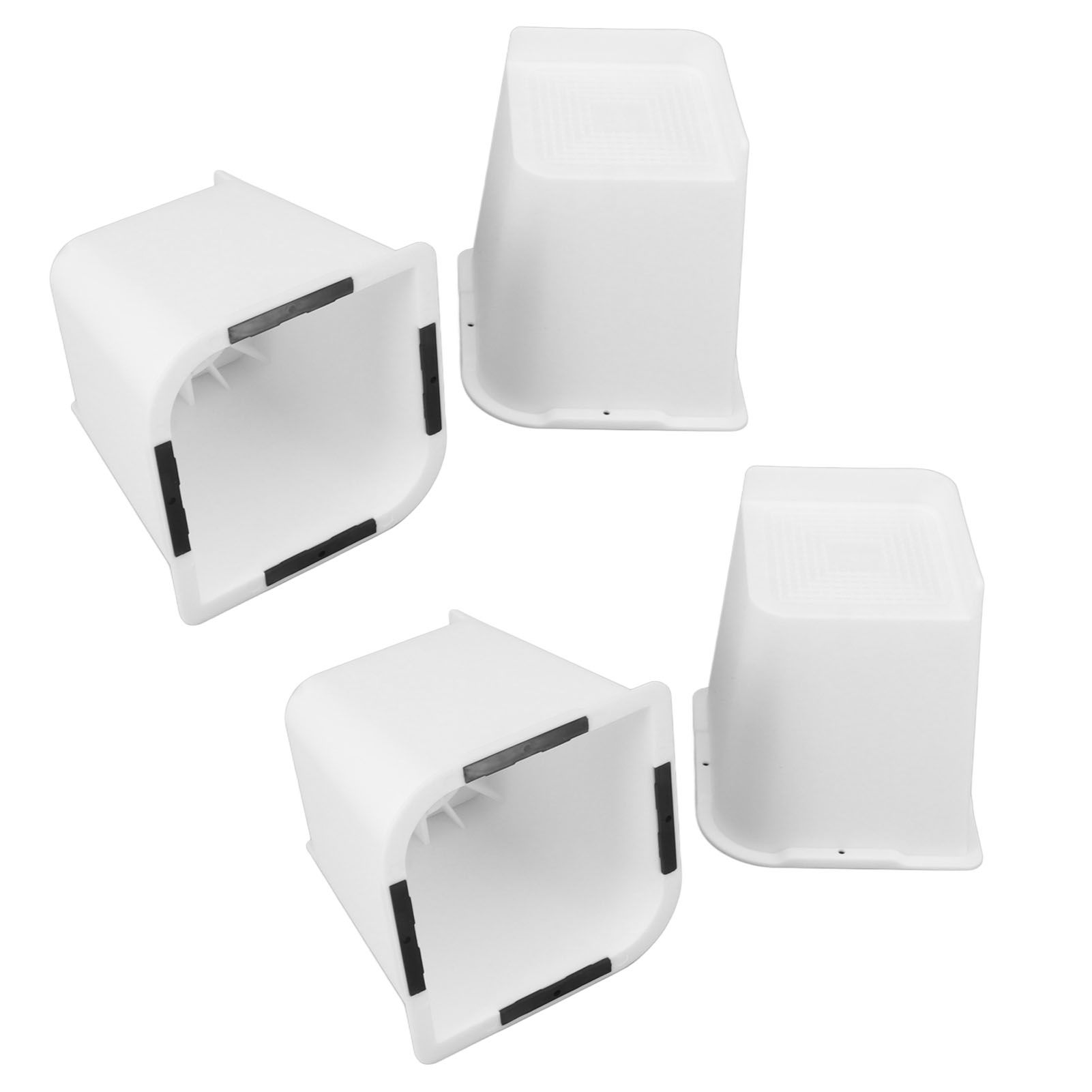 4 Pcs Furniture Risers 6 Inch Raise Trapezoid L Shape Top Anti Slip Bed Sofa Risers Furniture Leg Extender - Image 7