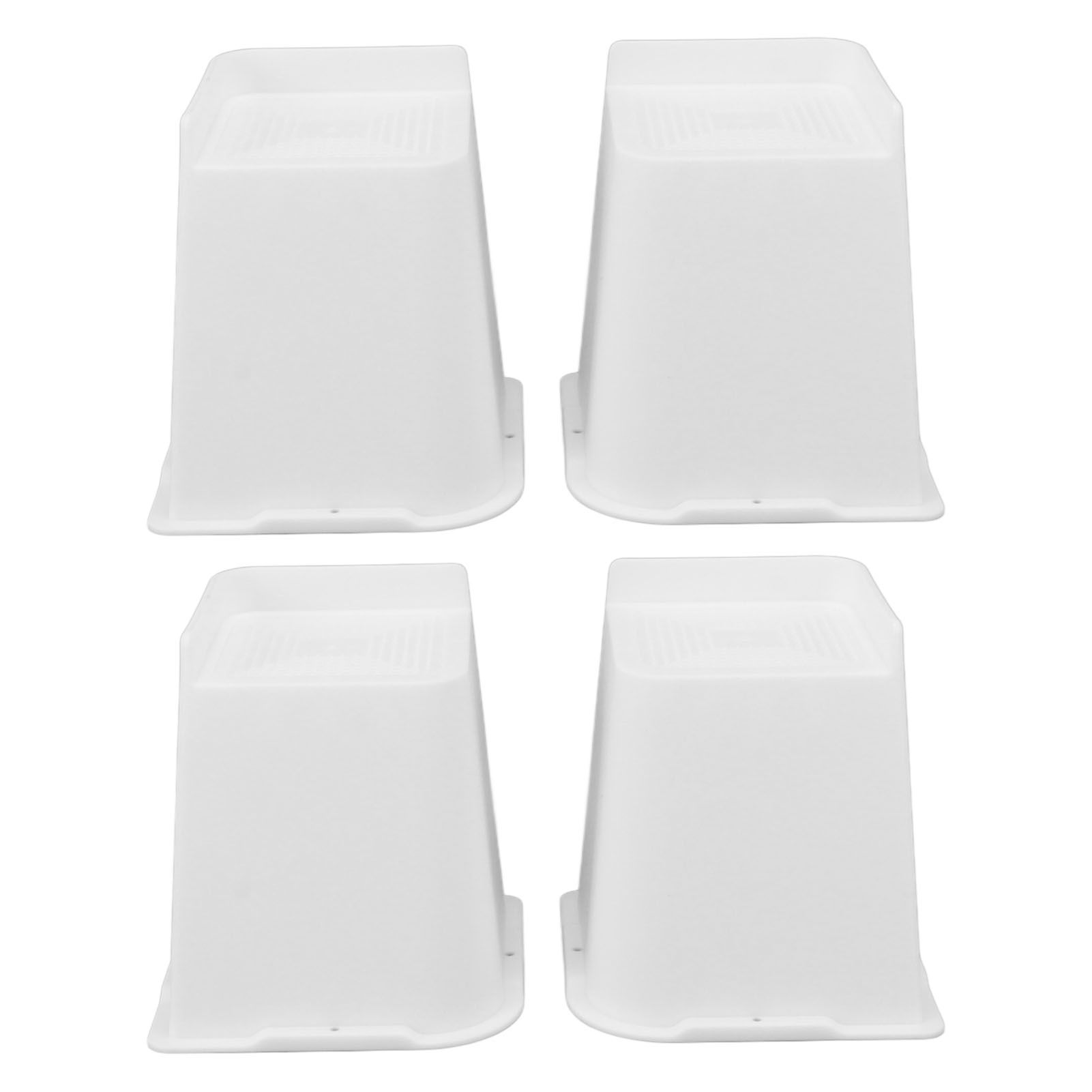 4 Pcs Furniture Risers 6 Inch Raise Trapezoid L Shape Top Anti Slip Bed Sofa Risers Furniture Leg Extender - Image 8