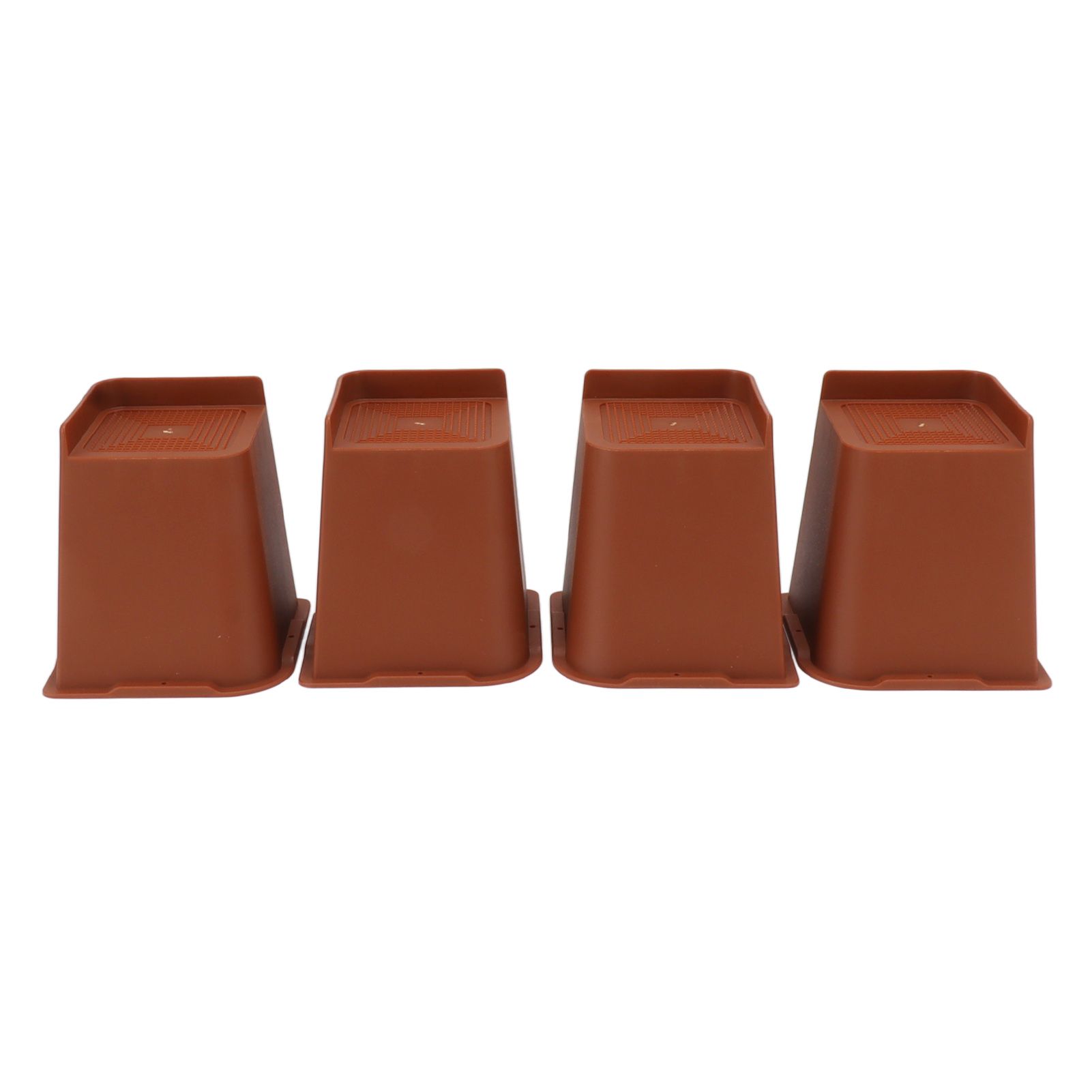 4PCS Heavy Duty Bed Chair Riser L Shaped 6in Anti Slip Furniture Extra Raiser for Bedroom - Image 1