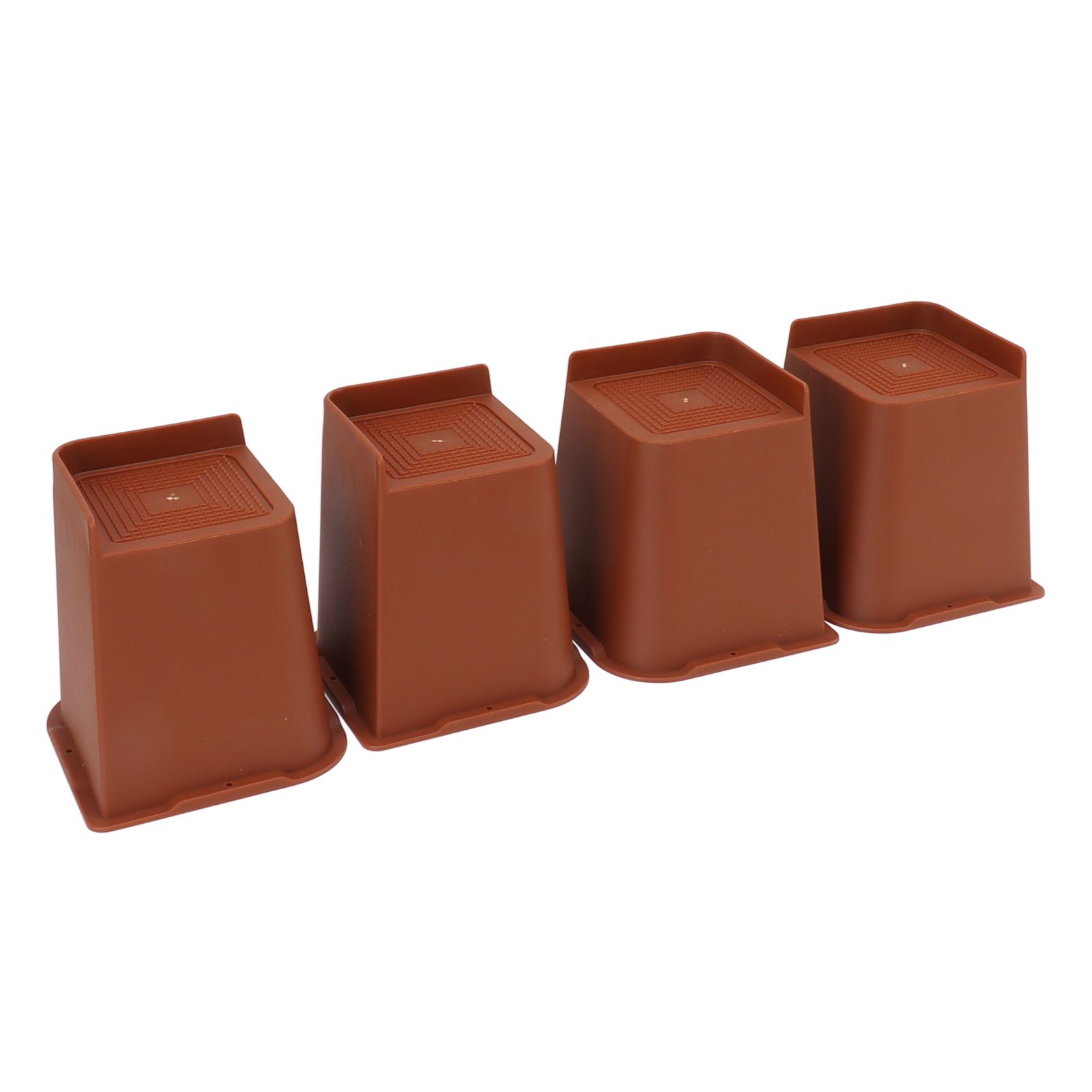 4PCS Heavy Duty Bed Chair Riser L Shaped 6in Anti Slip Furniture Extra Raiser for Bedroom - Image 2