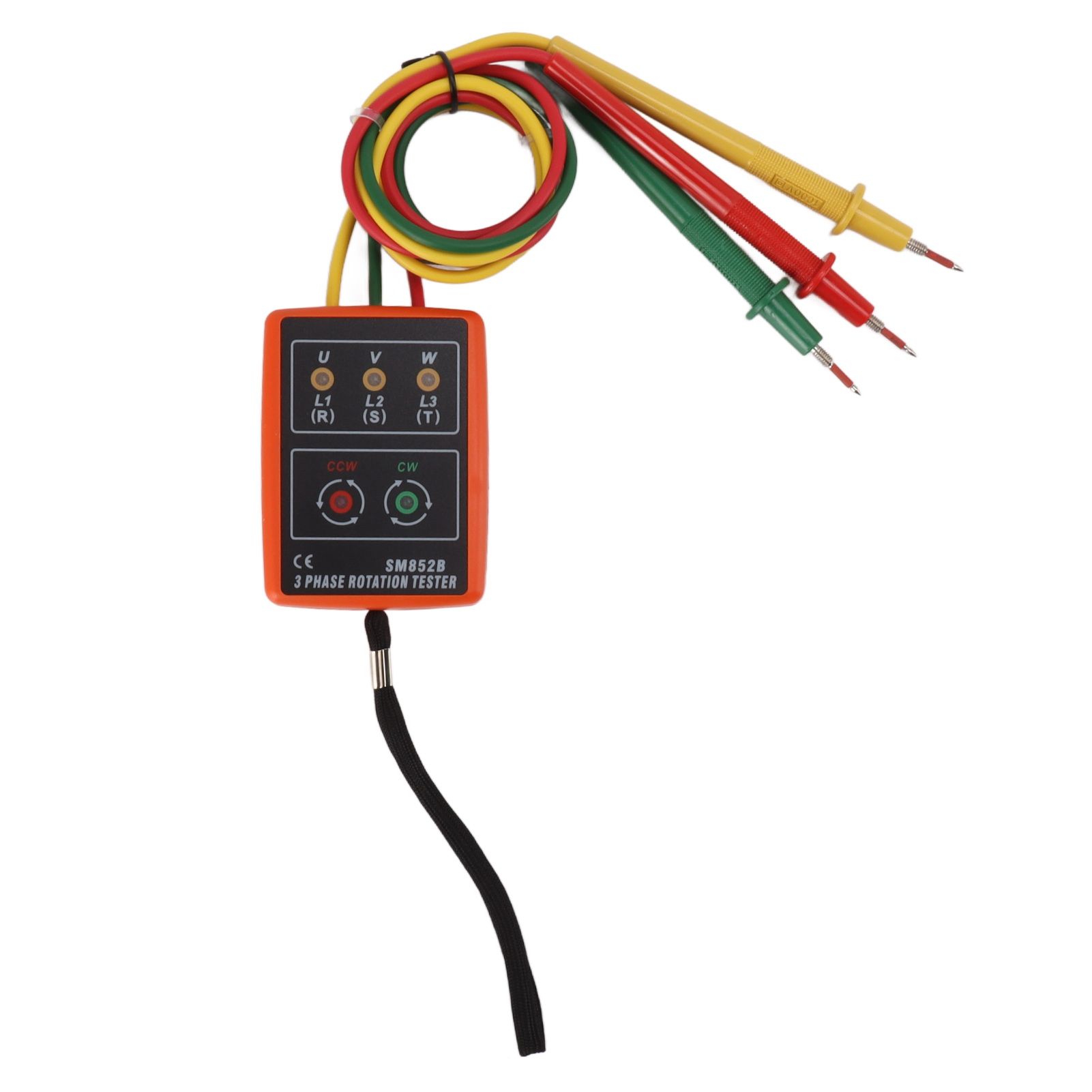 60V‑600V Three Phase Sequence Meter High Efficiency AC Phase Rotation Tester with LED Indicator Detector - Image 2