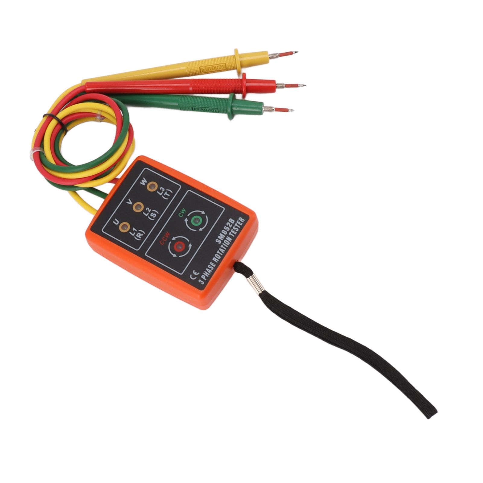 60V‑600V Three Phase Sequence Meter High Efficiency AC Phase Rotation Tester with LED Indicator Detector - Image 7