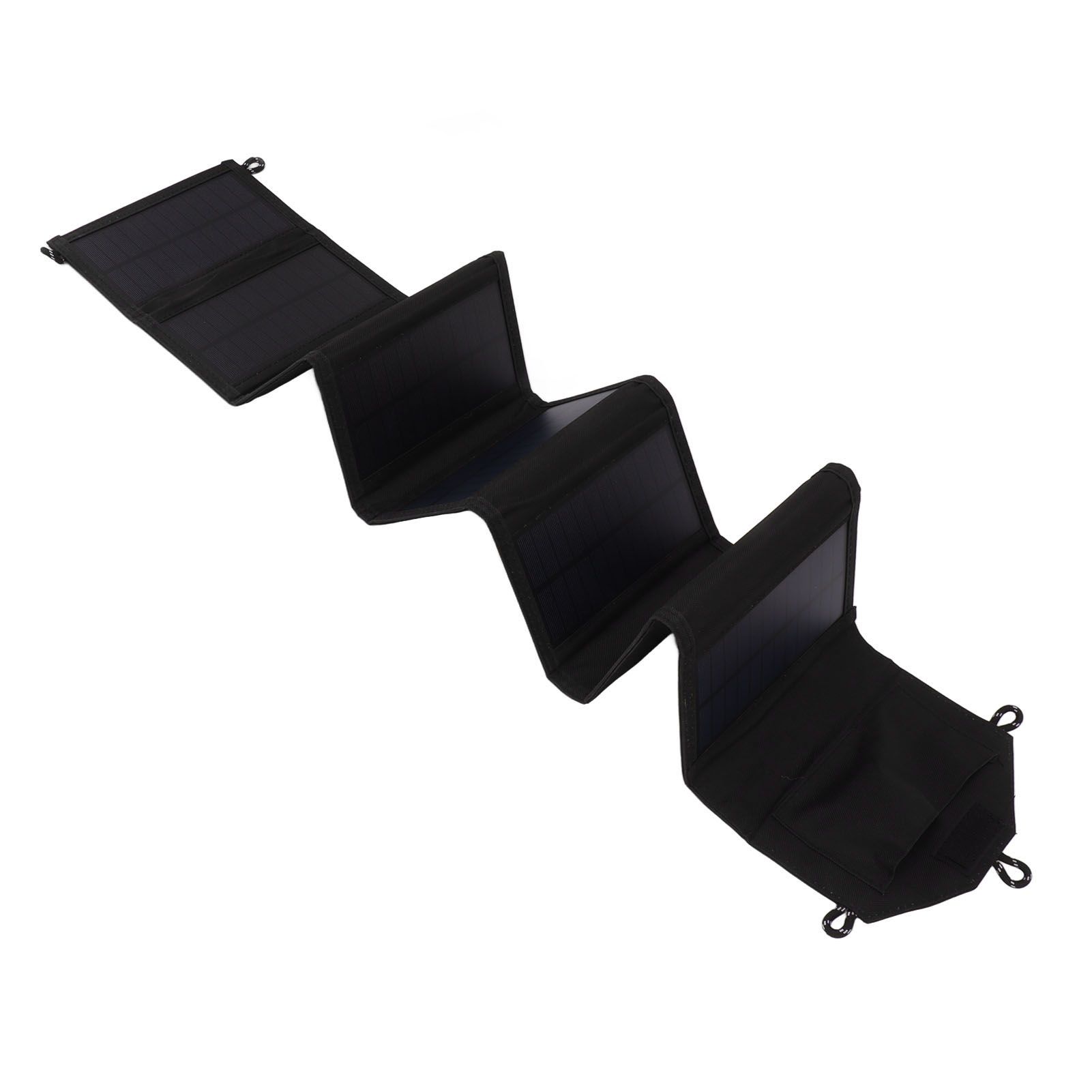 Solar Panel Folding Bag Dual USB Output Portable Foldable Solar Charger for Outdoor Camping Travel 20W 5V - Image 3