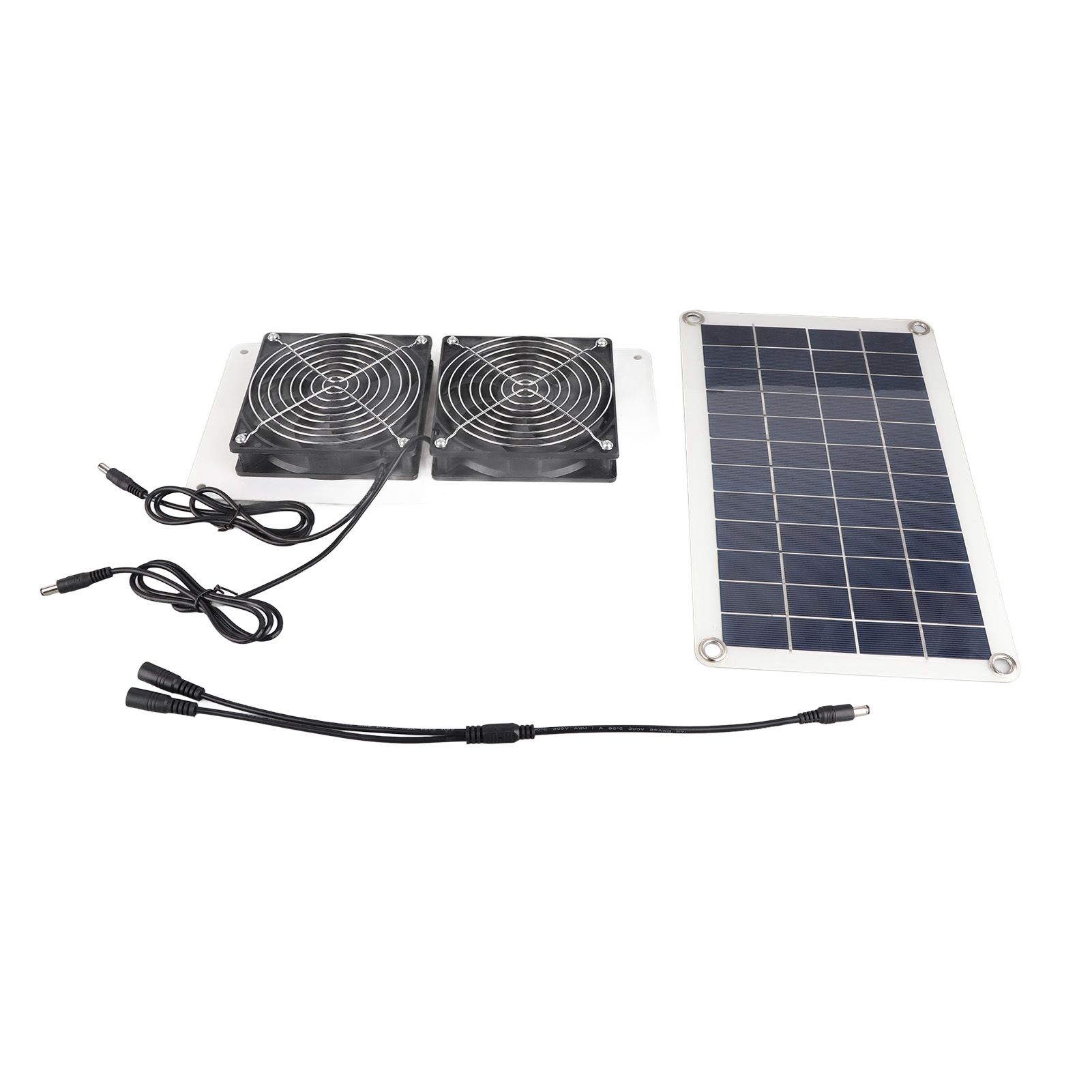 10W 18V Solar Powered Dual Fan Kit Waterproof Portable Solar Exhaust Fan for Chicken Coops Greenhouses Pet Houses - Image 2