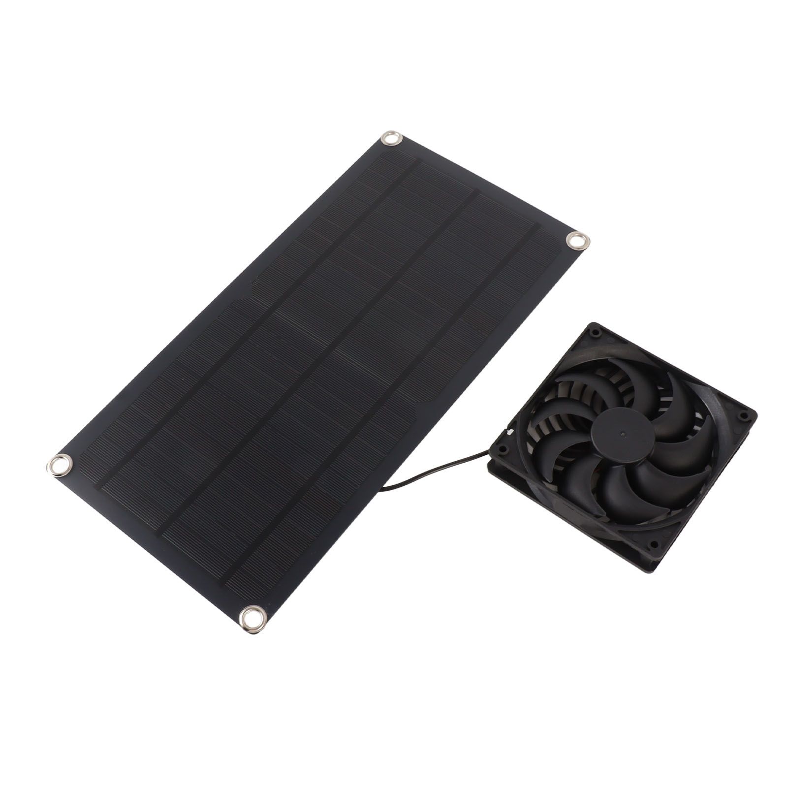 Solar Powered Fan Portable Monocrystalline Silicon 10W IP65 Waterproof Exhaust Fan for RV 18V - Image 3