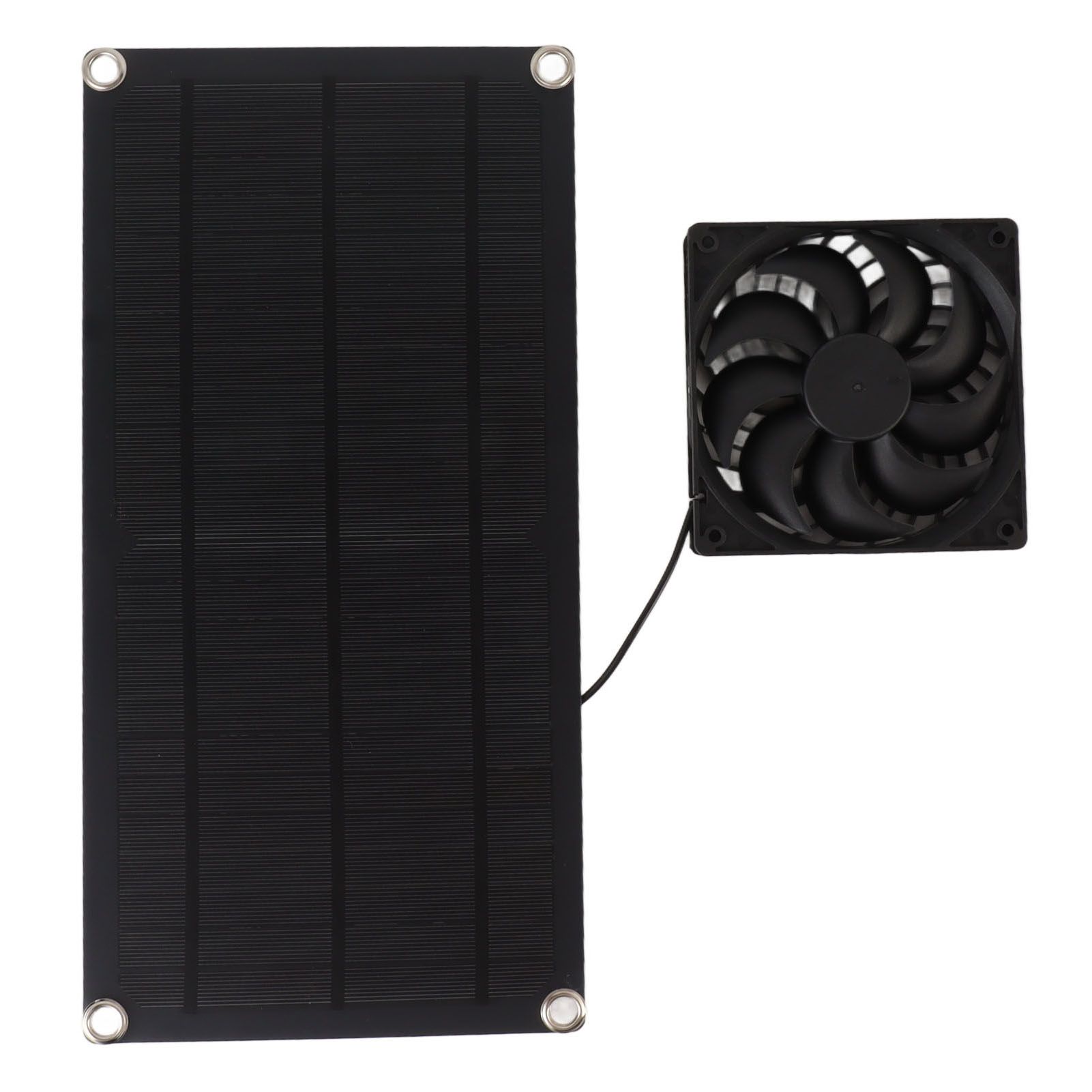 Solar Powered Fan Portable Monocrystalline Silicon 10W IP65 Waterproof Exhaust Fan for RV 18V - Image 7