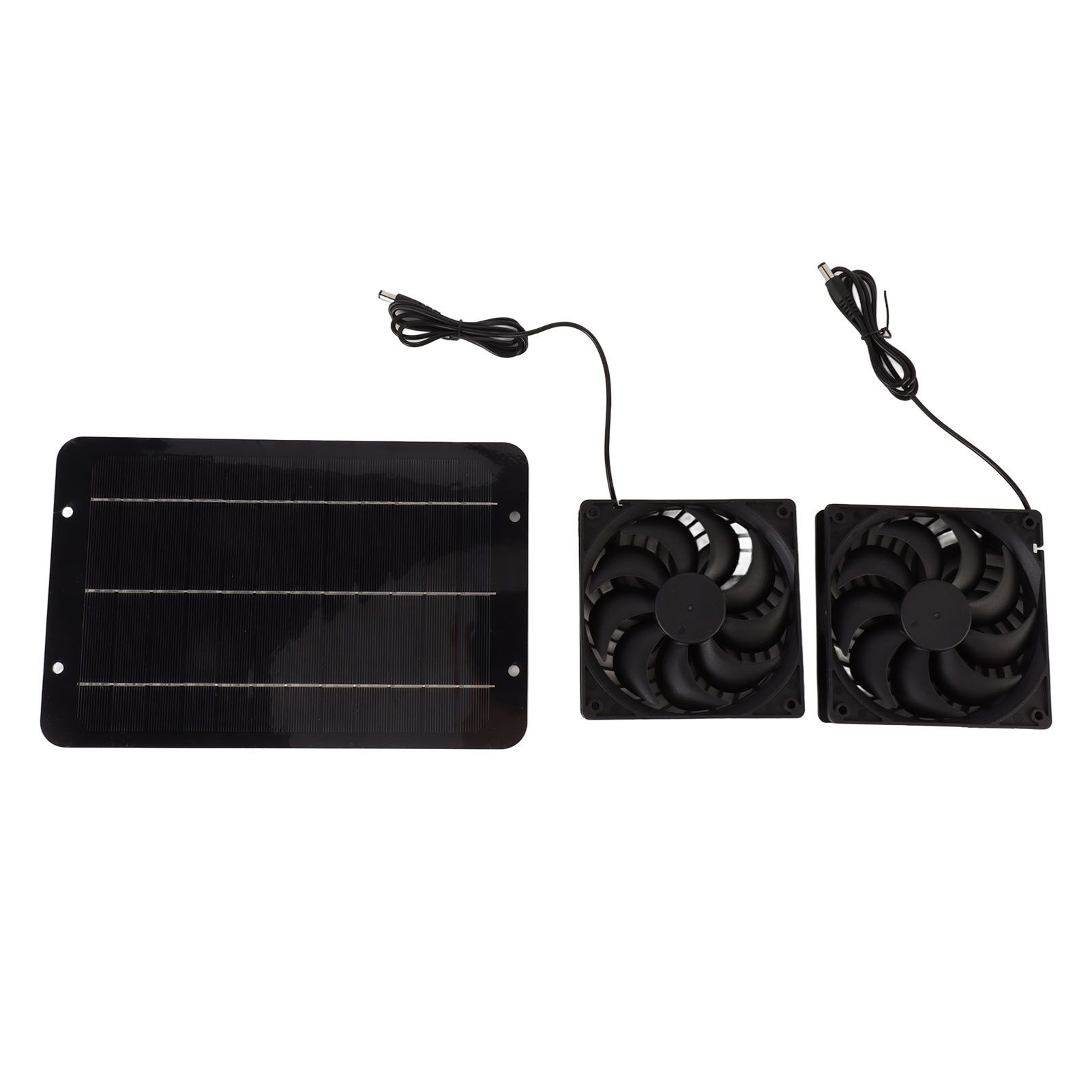 Solar Powered Fan Kit Waterproof Portable 10W 12V for Chicken Coop Greenhouse Dog House Shed Exhaust Cooling Ventilation - Image 2