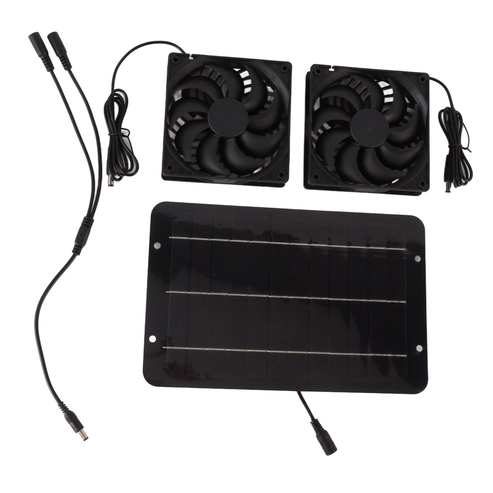Solar Powered Fan Kit Waterproof Portable 10W 12V for Chicken Coop Greenhouse Dog House Shed Exhaust Cooling Ventilation - Image 6