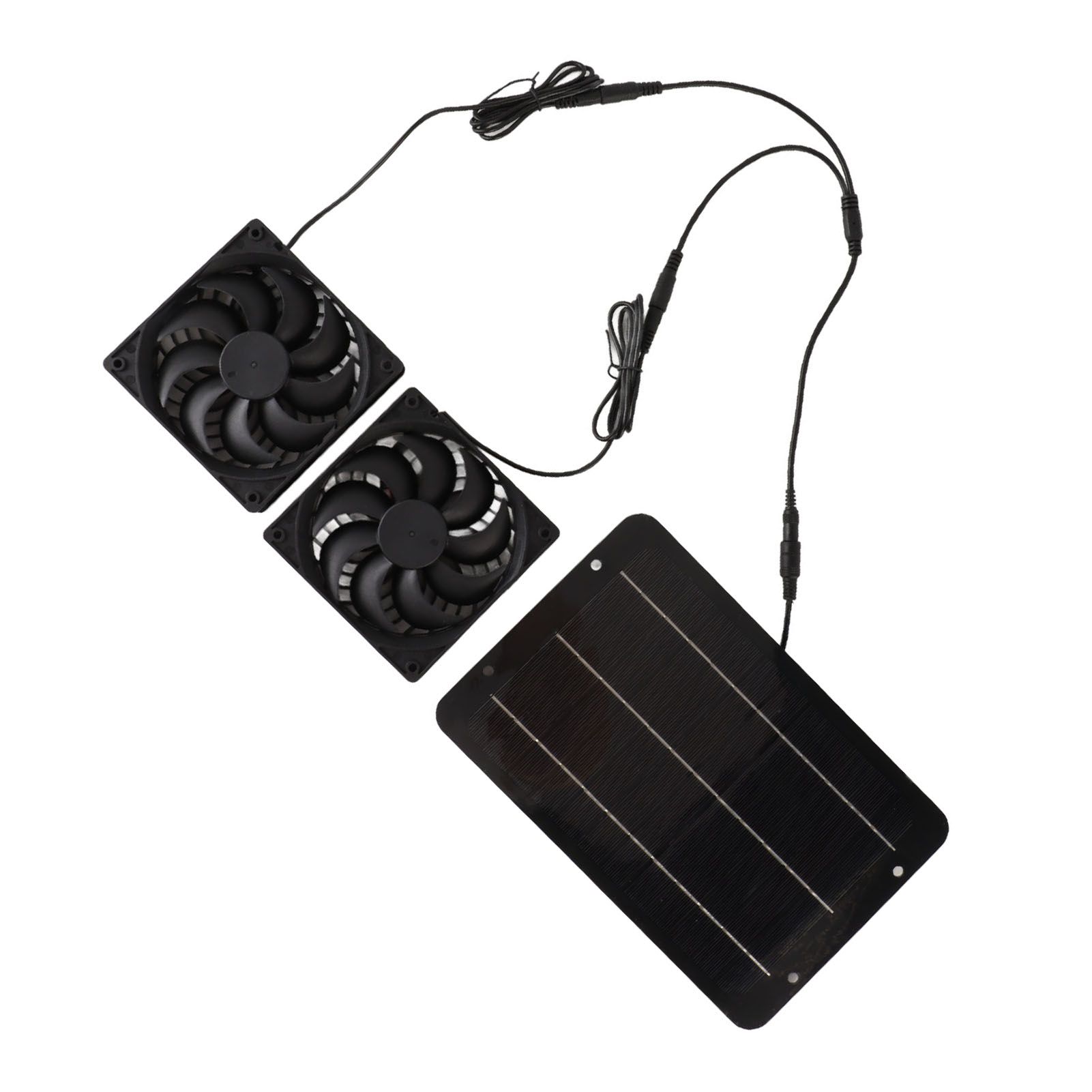 Solar Powered Fan Kit Waterproof Portable 10W 12V for Chicken Coop Greenhouse Dog House Shed Exhaust Cooling Ventilation - Image 8