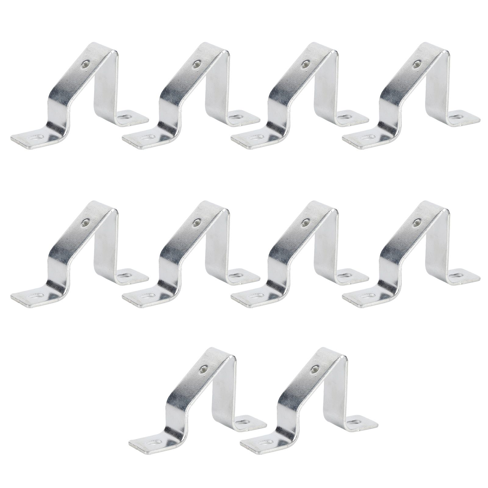 10PCS Rail Mounting U Bracket C45 Stainless Steel Guide Rail Inclined Support U Shaped Connector Bracket M5 Hole - Image 1