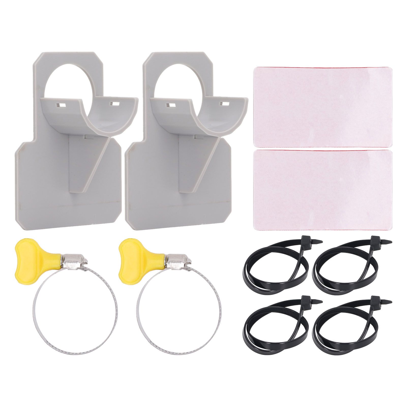 Swimming Pool Pipe Holders Above Ground Swimming Pool Hose Support Brackets with Tape Cable Tie for Preventing Pipes Sagging Accessory - Image 1