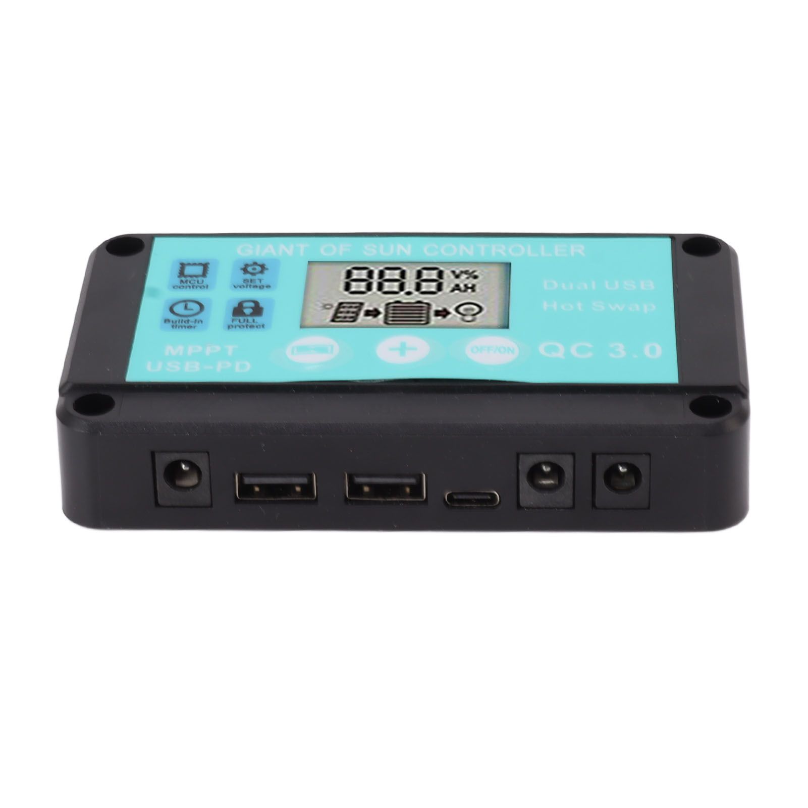 Solar Charge Controller Dual USB Output Fast Charging Solar Panel Regulator 12V/24V for Household Industry 80A - Image 2