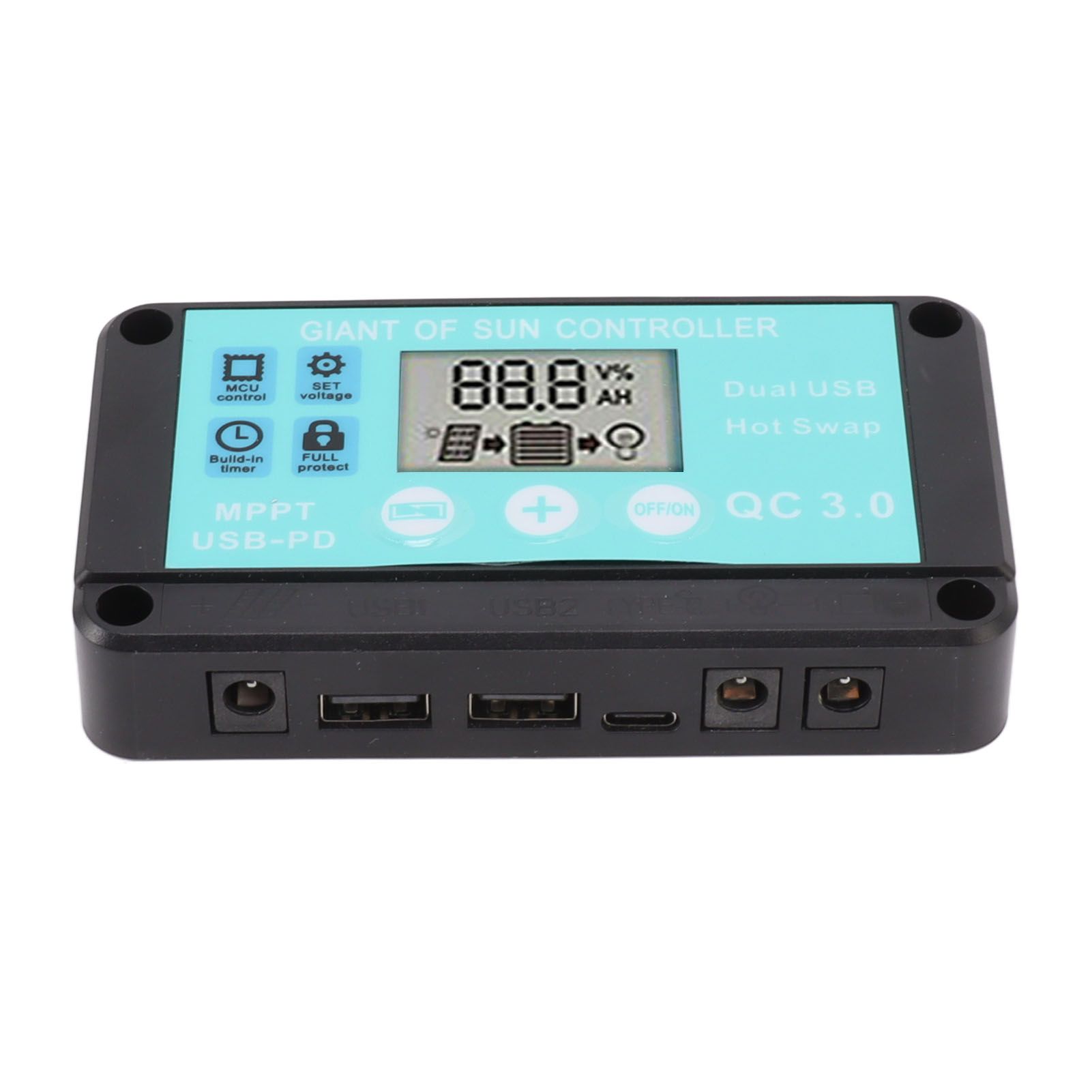 Solar Charge Controller Dual USB Output Fast Charging Solar Panel Regulator 12V/24V for Household Industry 80A - Image 6