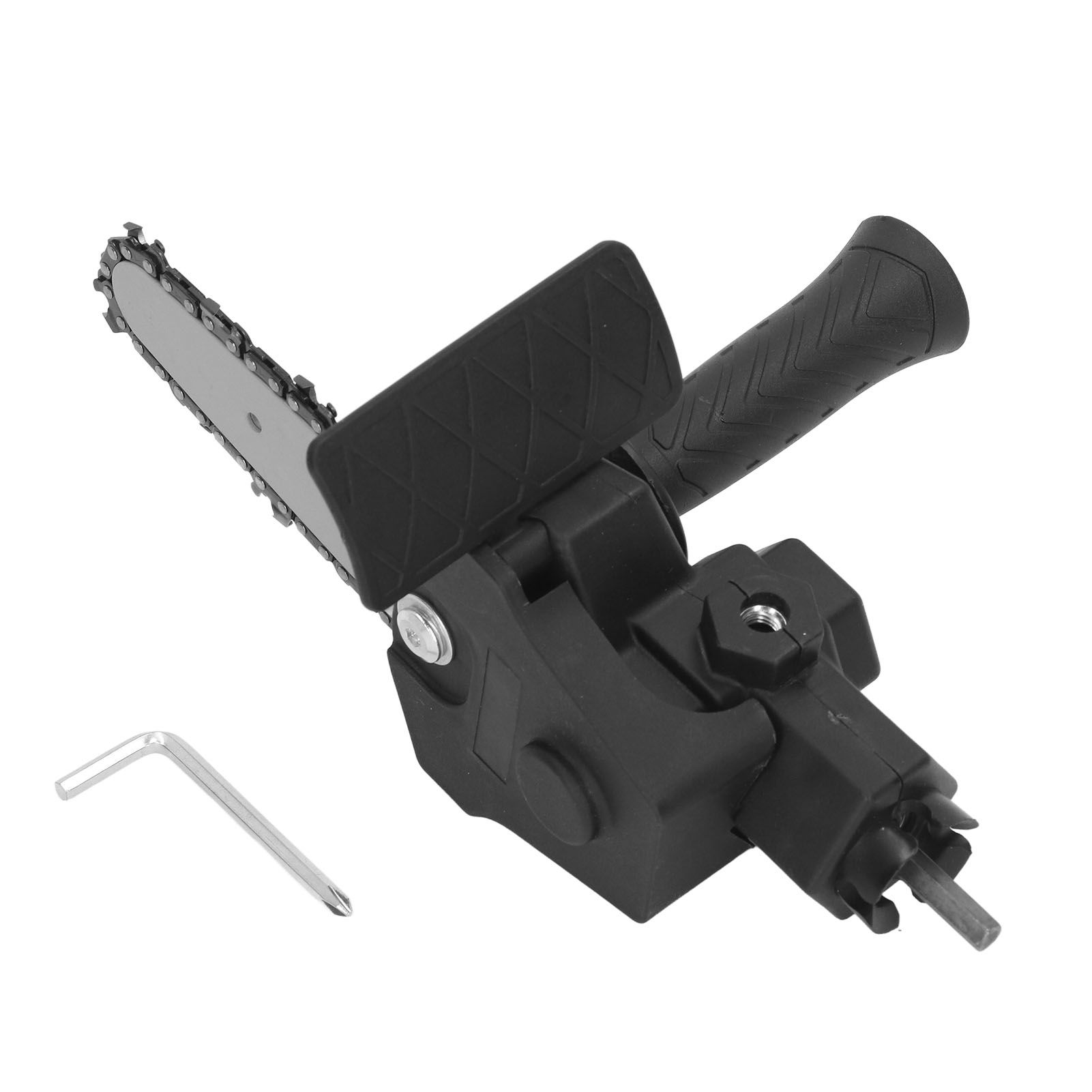 Saw Conversion Head Adapter Stainless Steel Plastic Handle Easy Assembly Electric Drill to Saw Adapter for DIY For 4in Electric Drill - Image 1