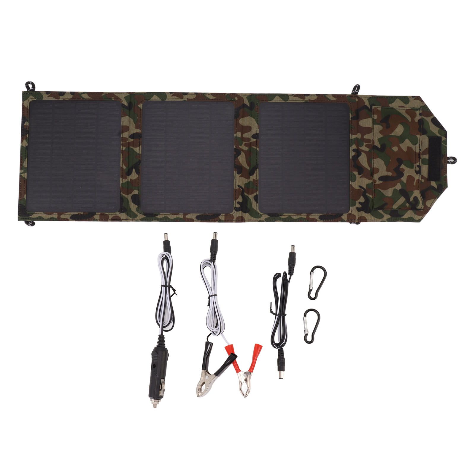 Foldable Solar Panel Dual USB Lightweight 30W Portable Solar Phone Charger Panel for Automobile 12V - Image 1