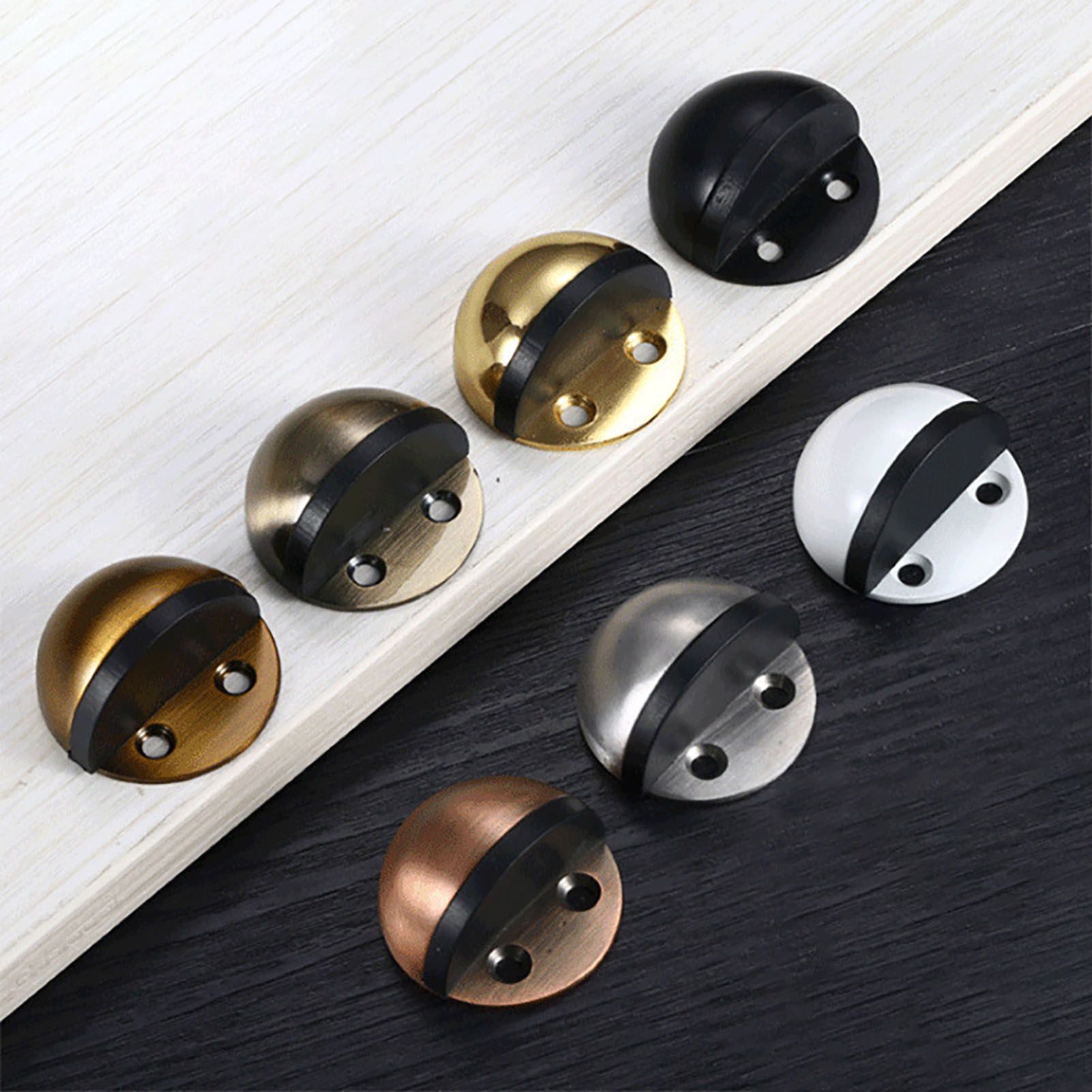 Dome Door Stop 304 Stainless Steel Sound Dampening Floor Door Bumper Punching Free Collision Proof - Image 6