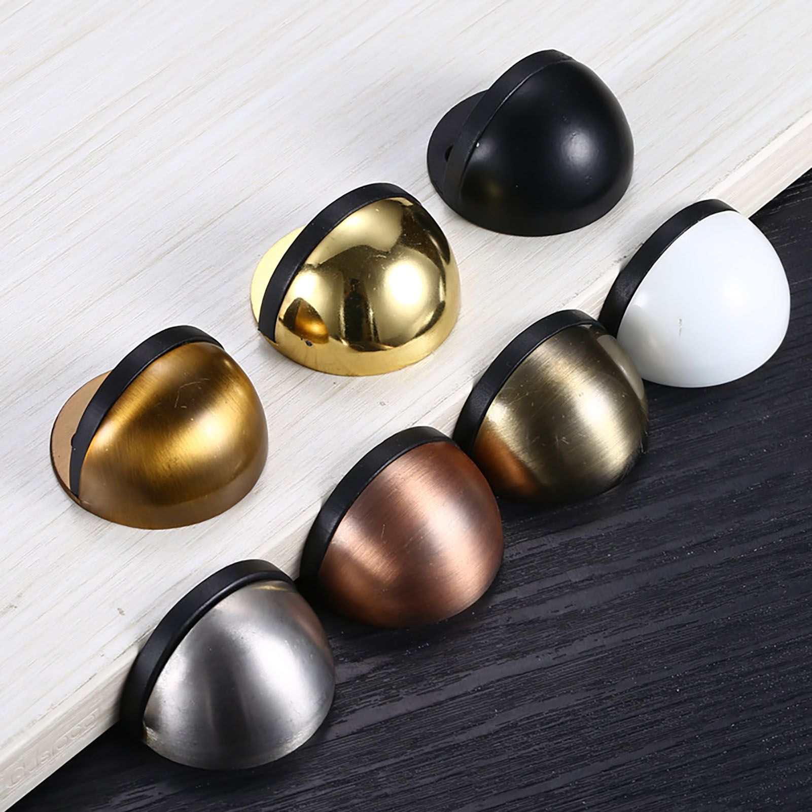 Dome Door Stop 304 Stainless Steel Sound Dampening Floor Door Bumper Punching Free Collision Proof - Image 7