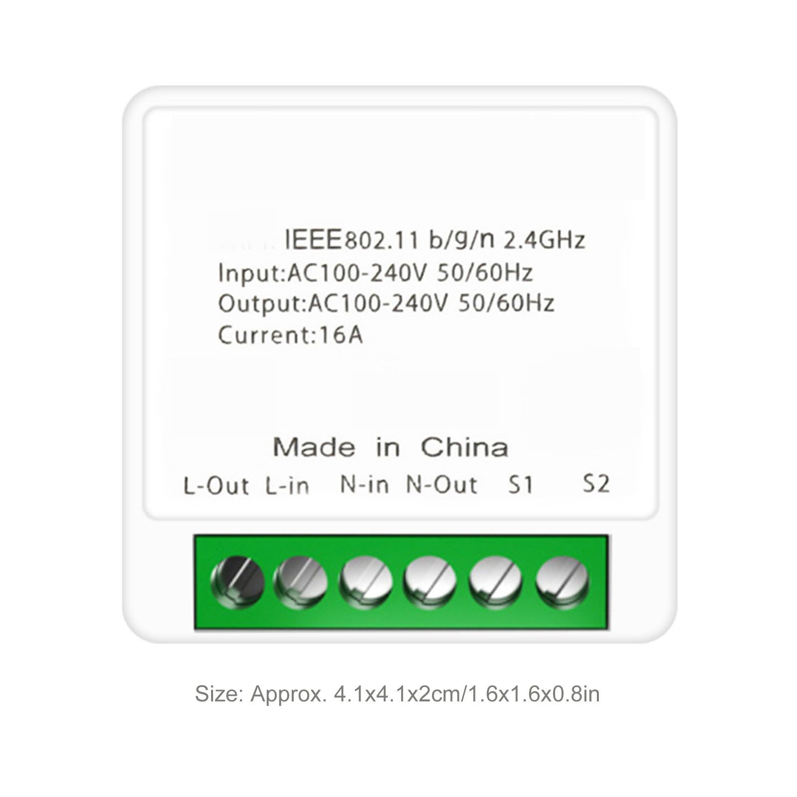 Smart Light Switch PCV WiFi APP Remote Control DIY On and Off Switch for Tuya 16A White - Image 2