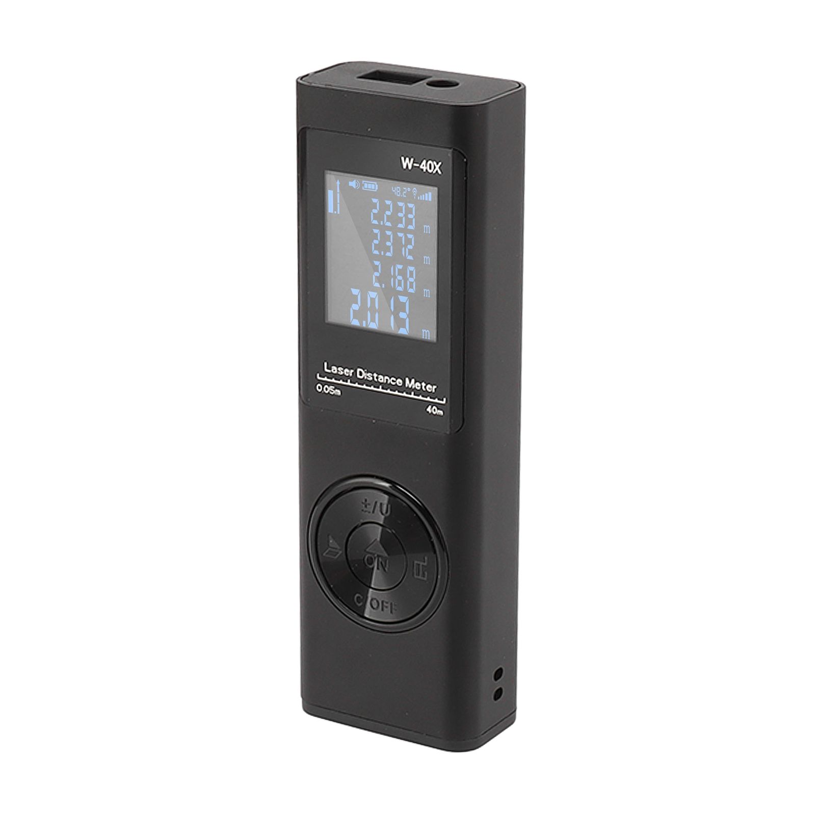 Laser Distance Meter High Accuracy Rechargeable 131ft Handheld Rangefinder with Electronic Level for Area Volume - Image 2