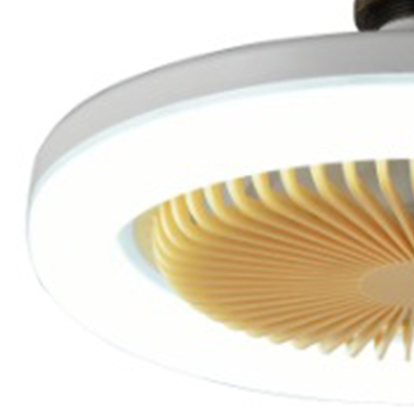 Ceiling Fan Light 30W ABS Housing 9.8in 2 in 1 White E27 LED Mini Lighting Ceiling Fan for Living Room - Image 2