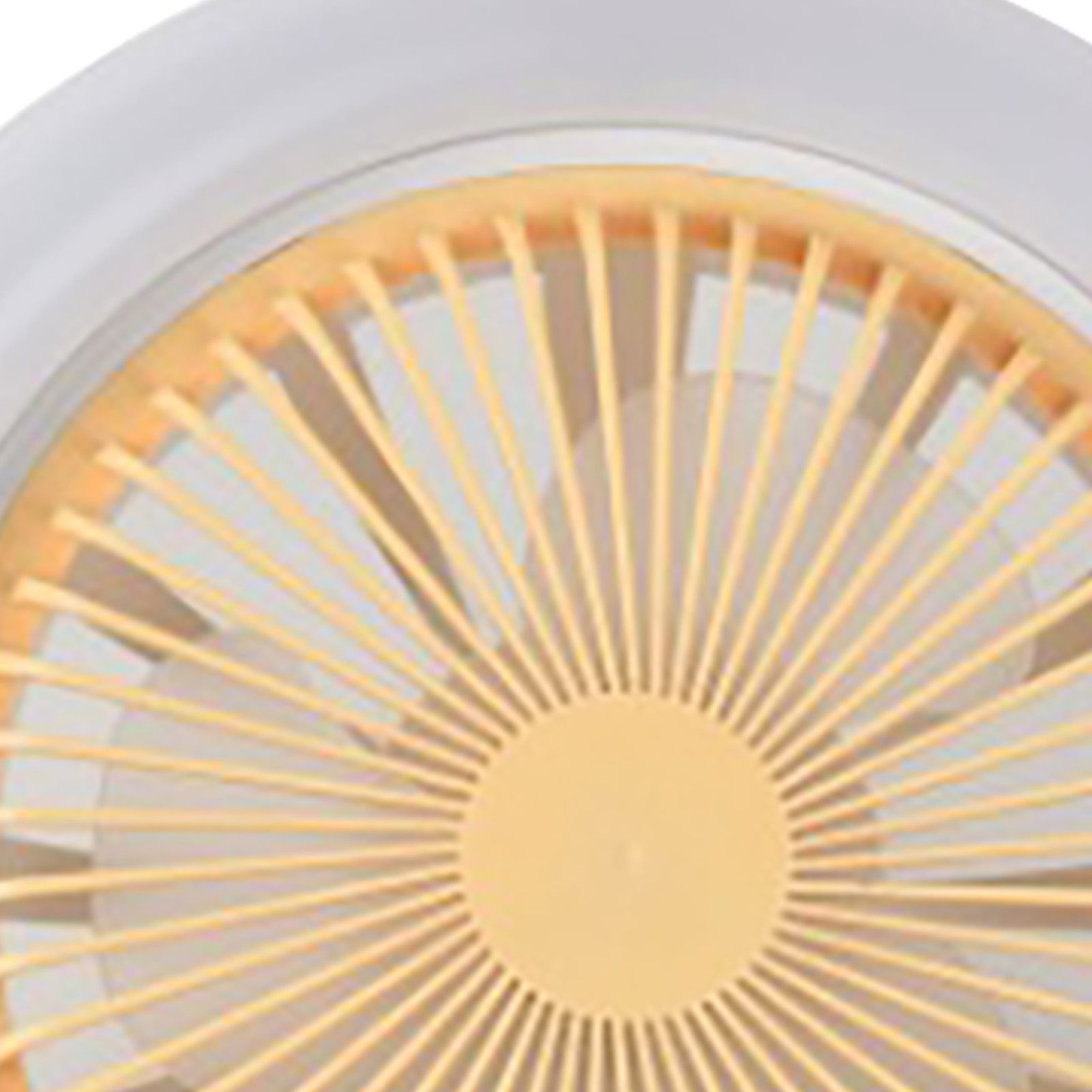 Ceiling Fan Light 30W ABS Housing 9.8in 2 in 1 White E27 LED Mini Lighting Ceiling Fan for Living Room - Image 4