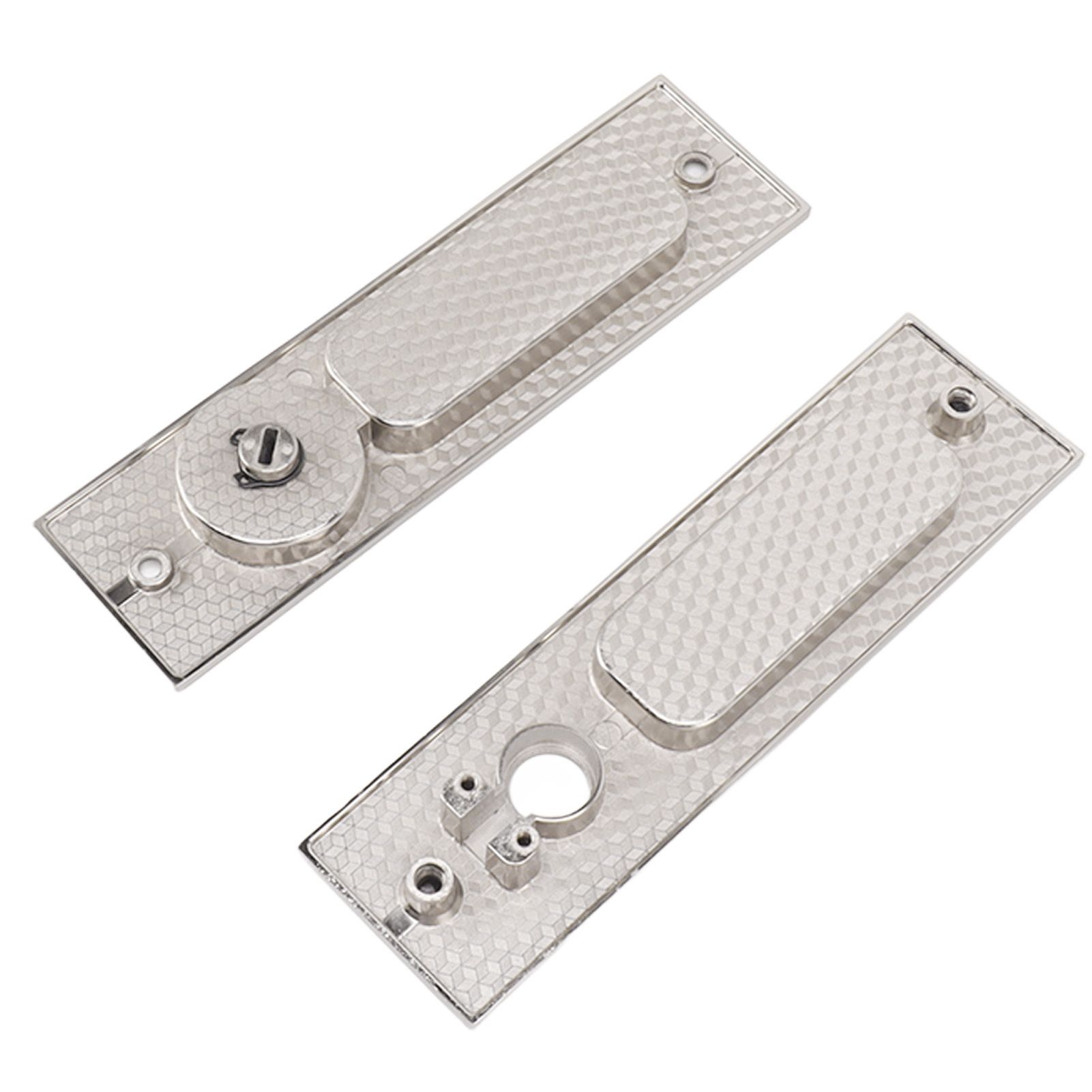 Sliding Door Mortise Lock with 2 Keys Zinc Alloy Invisible Recessed Handle Latch Pocket for Wood Furniture Hardware Brushed Nickel - Image 3