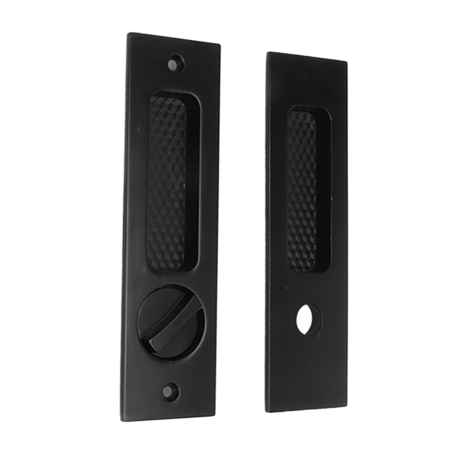 Sliding Door Mortise Lock with 2 Keys Zinc Alloy Invisible Recessed Handle Latch Pocket for Wood Furniture Hardware Black - Image 3