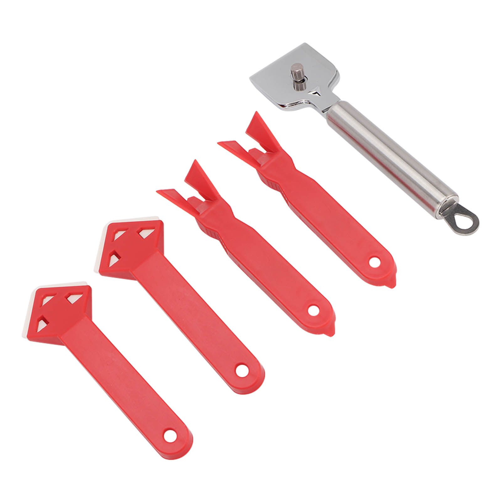 5Pcs Caulking Tool Sealant Caulk Grout Remover Scraper Set Kit for Repair Cleaning - Image 2