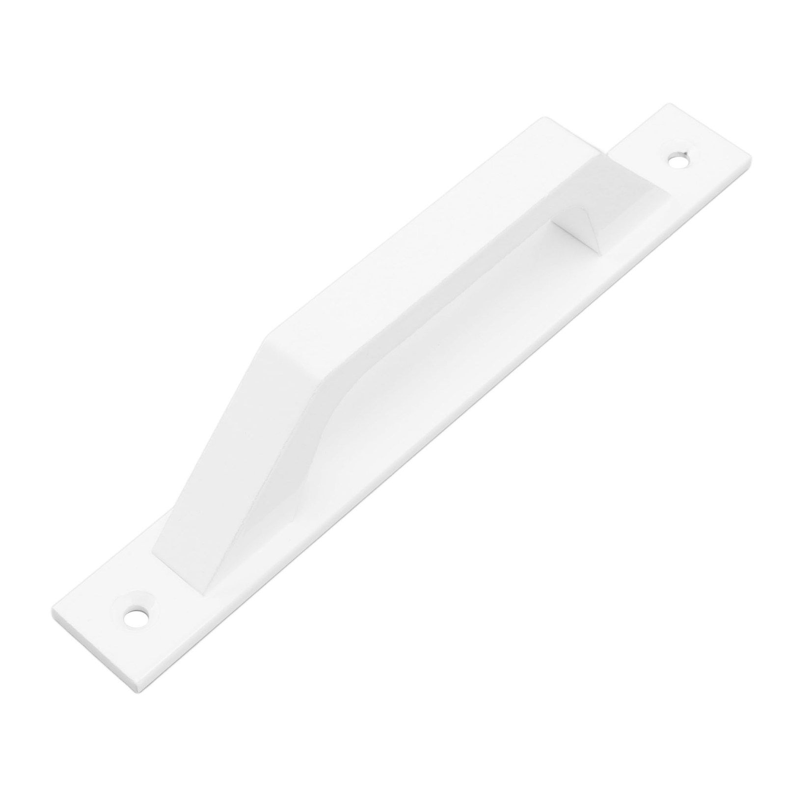 Sliding Door Handle Metal Electroplating Cabinet Barn Door Pull Handle with Mounting Screws White - Image 2