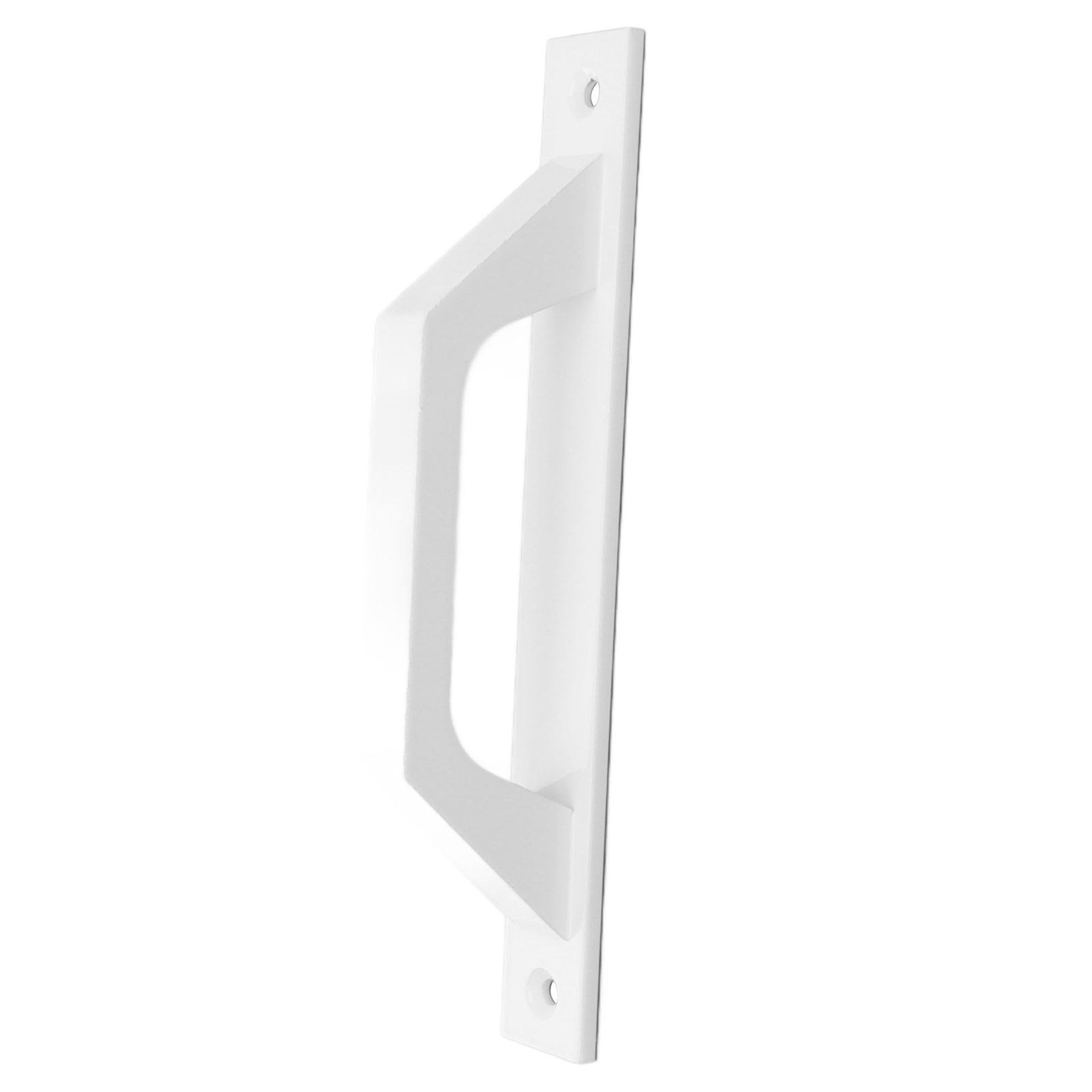 Sliding Door Handle Metal Electroplating Cabinet Barn Door Pull Handle with Mounting Screws White - Image 4